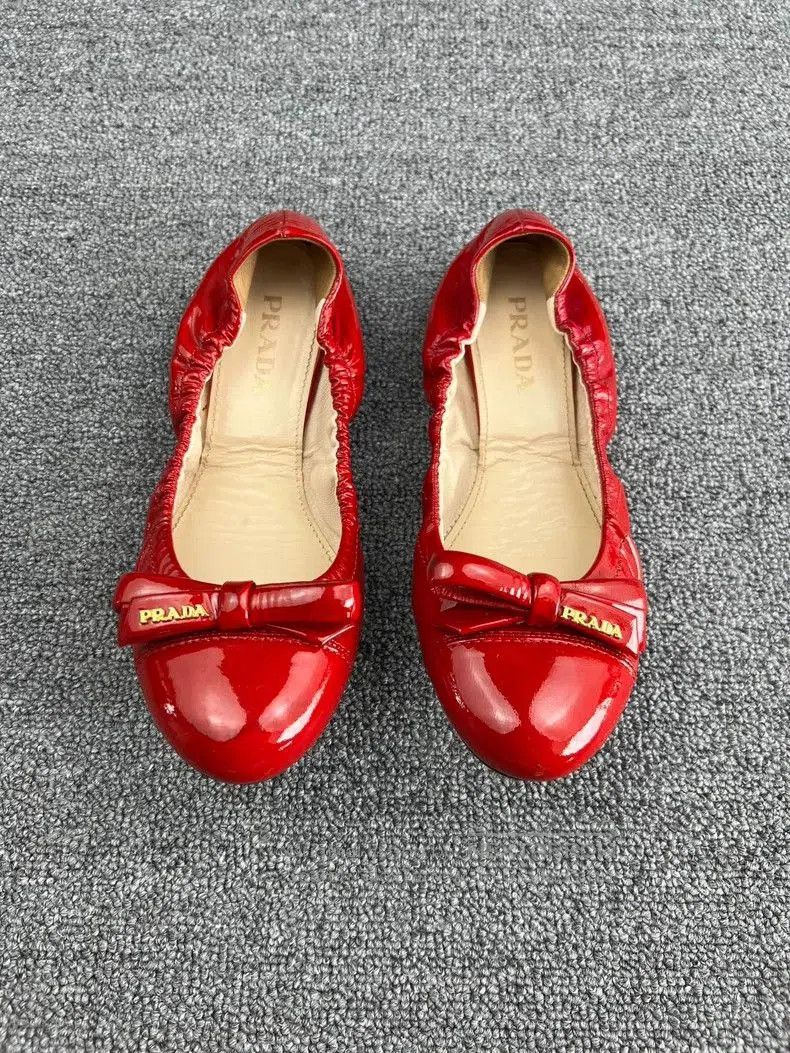 Prada Prada Red Bow Ballet Flats. Size US 6.5 / EU 39-40 - 3 Thumbnail