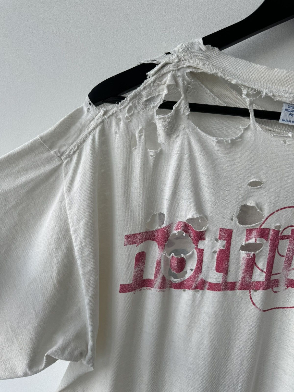 Vintage VINTAGE NINE INCH NAILS NIN NOTHING TOUR T SHIRT THRASHED Size US XL / EU 56 / 4 - 8 Thumbnail