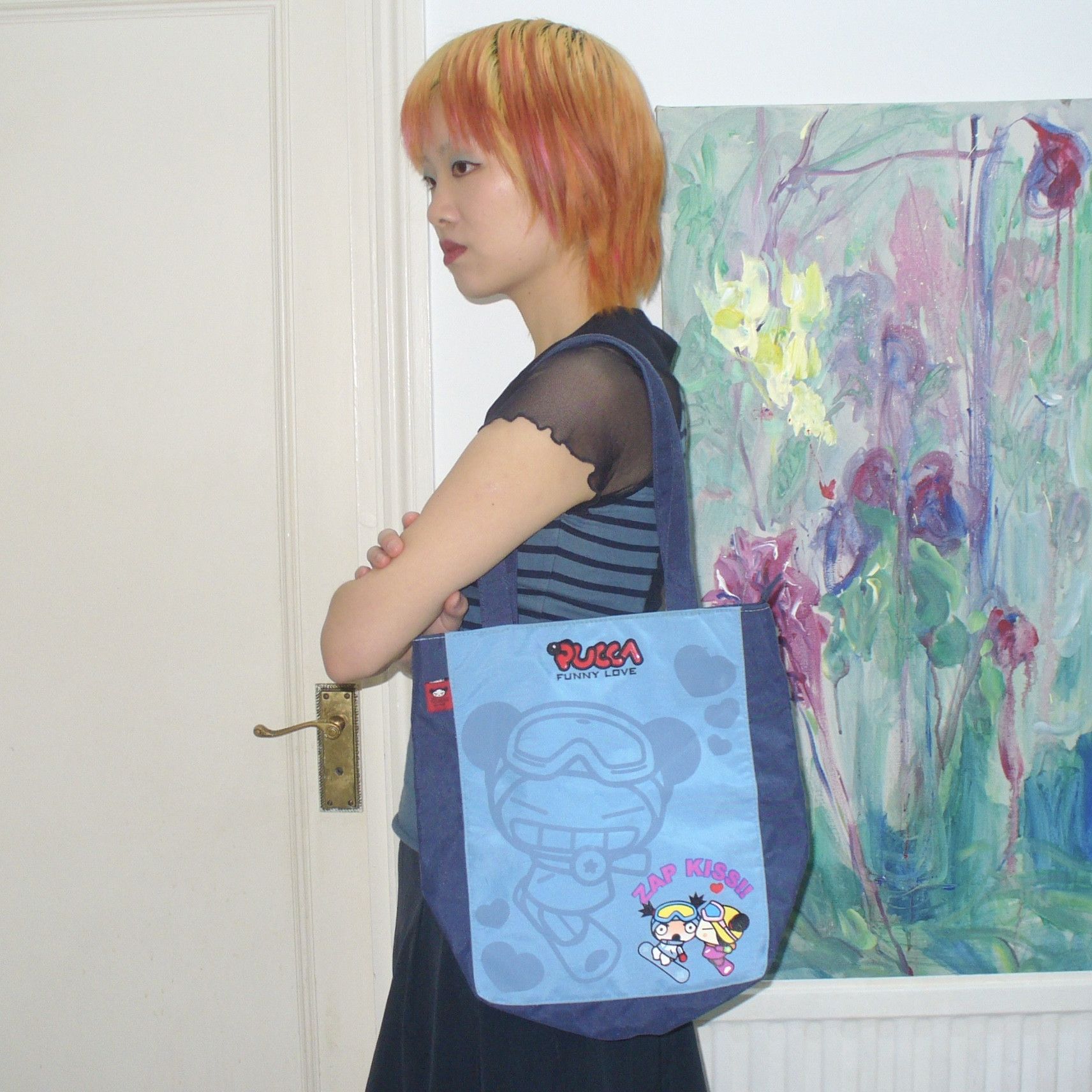 Other Pucca 2000s blue shoulder bag hand bag Size ONE SIZE - 1 Thumbnail