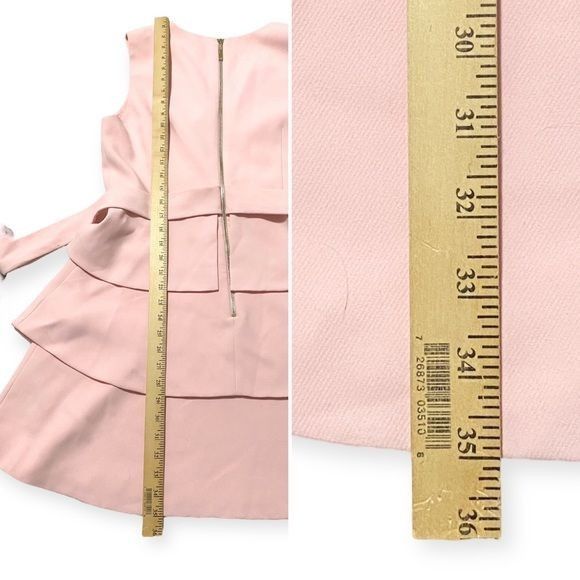 Ted Baker Ted Baker Reinah Sleeveless Tiered Pink Mini Dress Size 4(L) Size L / US 10 / IT 46 - 12 Thumbnail