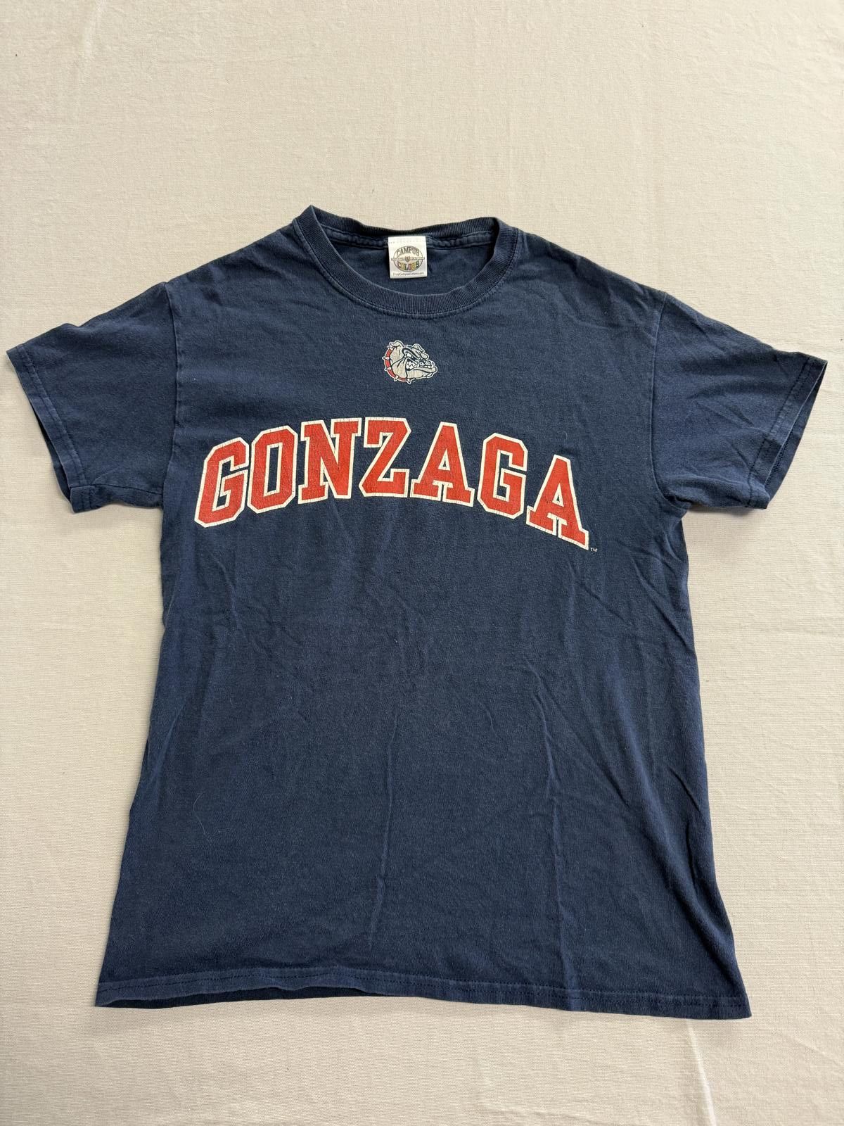 Designer Faded Gonzaga University Bulldogs Baby Tee Washington Tshirt Size US S / EU 44-46 / 1 - 1 Thumbnail