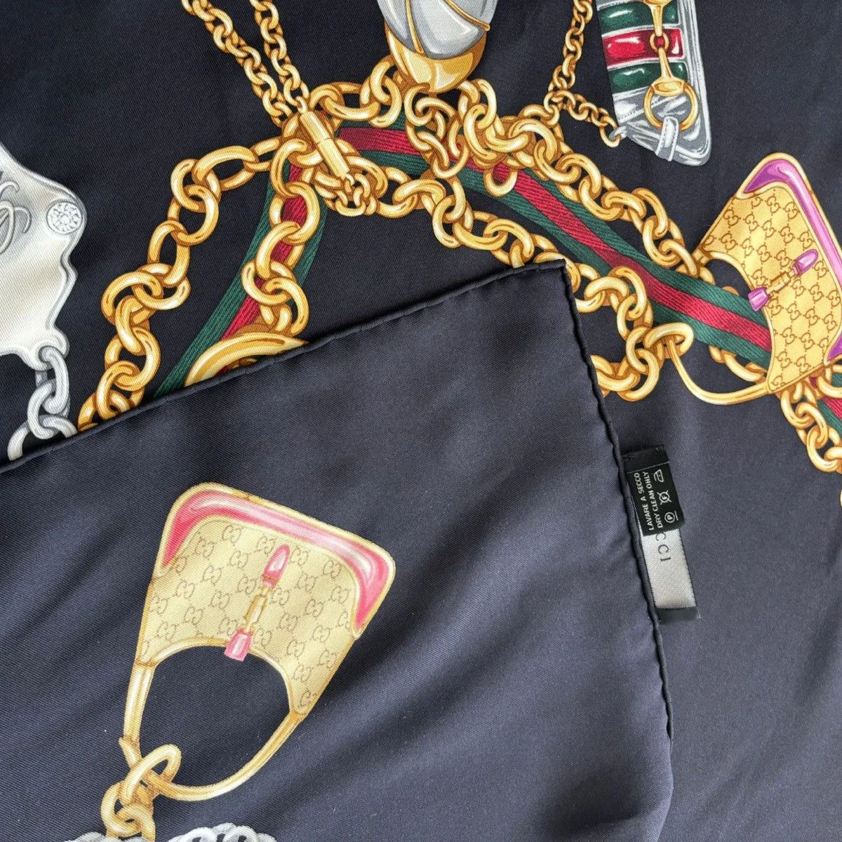 Gucci Multi Icon Print Scarf Size ONE SIZE - 5 Thumbnail