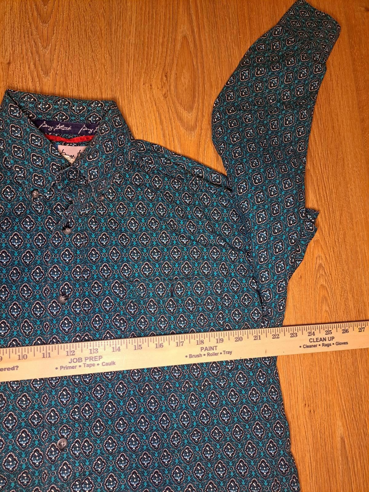 Wrangler Wrangler George Straight Cowboy Cut Shirt Large Teal Green Size US L / EU 52-54 / 3 - 7 Thumbnail