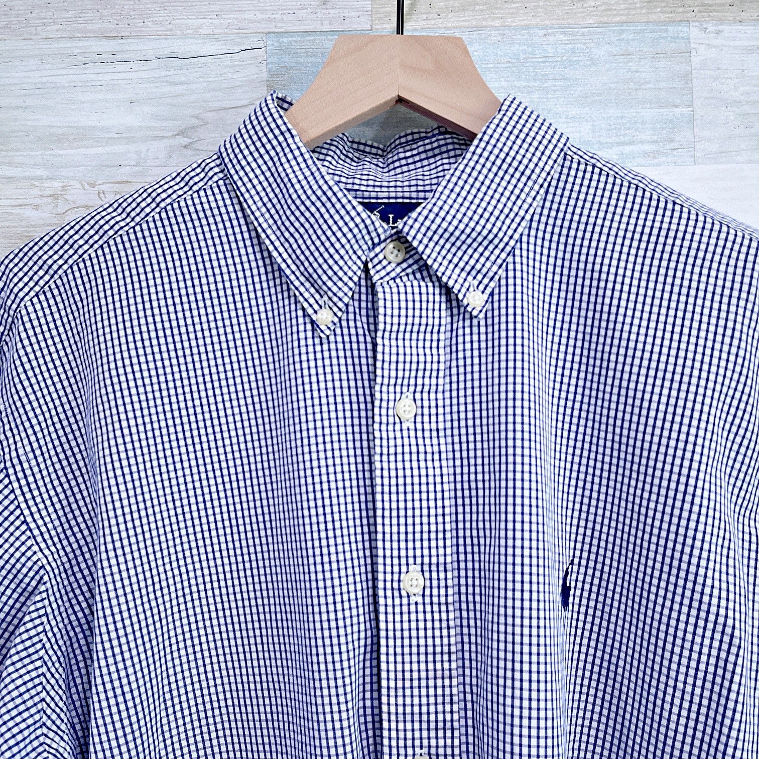 Ralph Lauren Ralph Lauren Yarmouth Shirt Blue Gingham Mens 16.5 34 Size US L / EU 52-54 / 3 - 2 Thumbnail