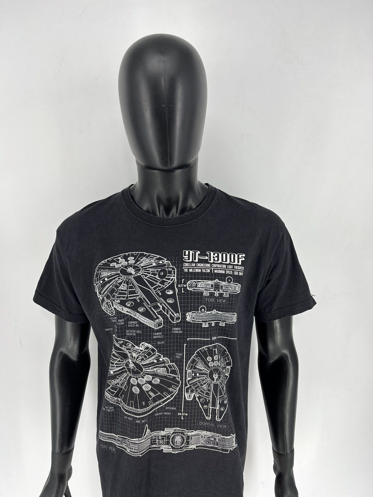 Star Wars × Vintage Vintage Star Wars Millennium Falcon Size Large Black Men’s Size US L / EU 52-54 / 3 - 5 Thumbnail