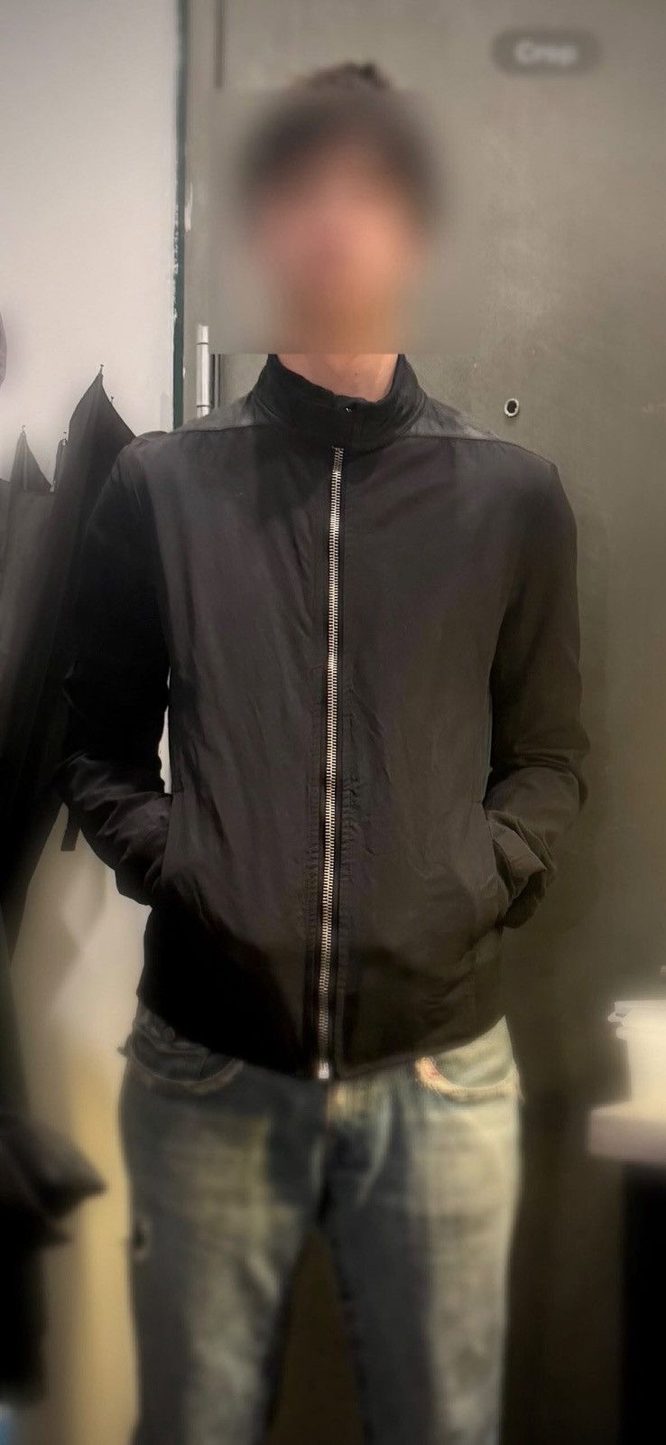 Rick Owens Rick Owens Hybrid Leather Track Jacket SS08 Creatch Size US S / EU 44-46 / 1 - 7 Thumbnail