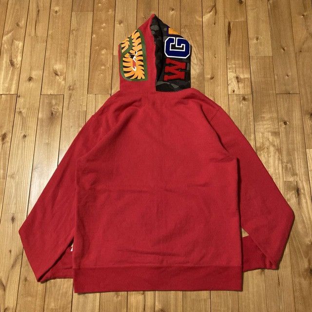 Bape BAPE Shark Full Zip Hoodie black camo x red a bathing ape Size US XXL / EU 58 / 5 - 3 Thumbnail