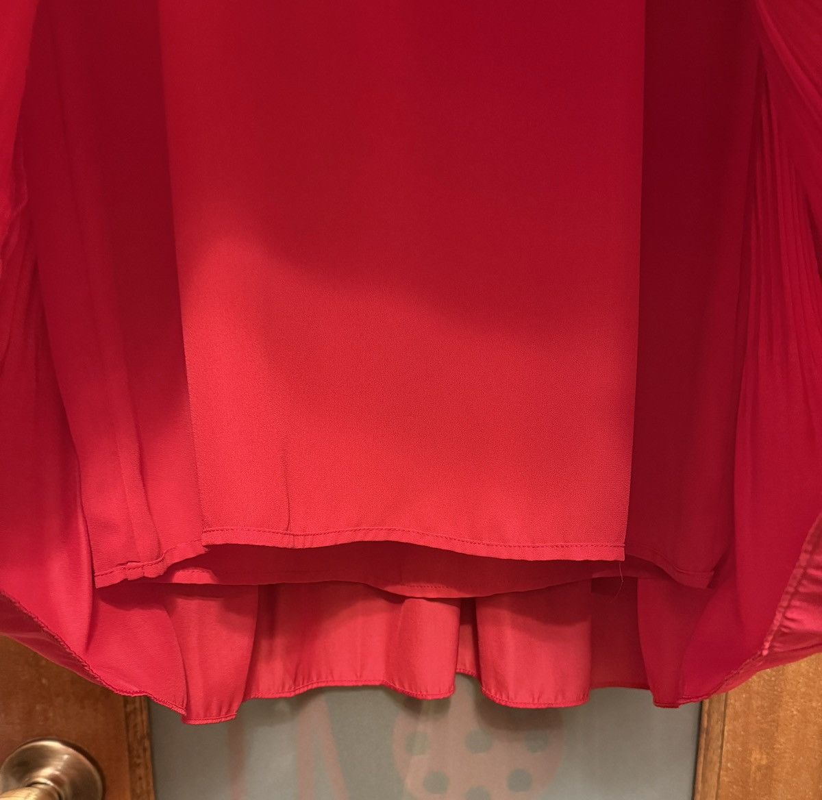Maje Maje Women Apple Red Tiered Layered Ruffle Sleeveless Dress Size XS / US 0-2 / IT 36-38 - 5 Thumbnail