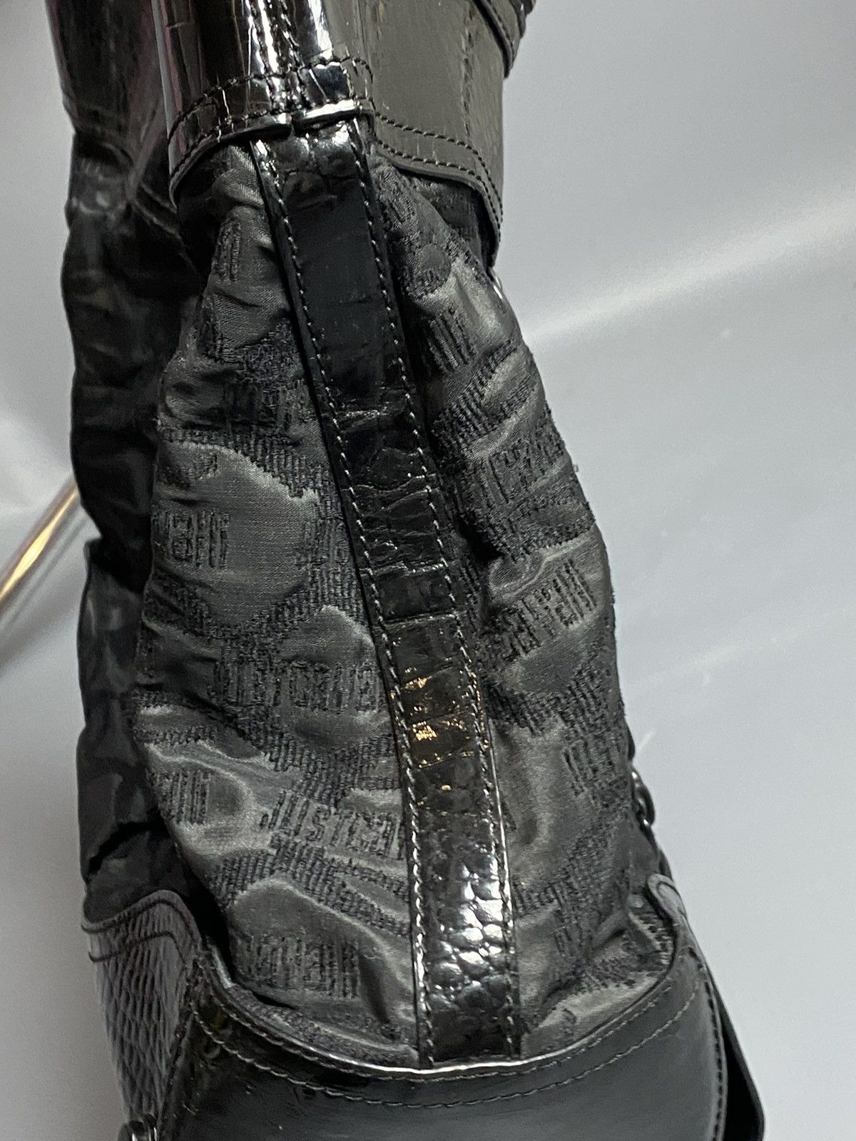 Just Cavalli Just Cavalli Shoulder Bag Black Monogram Leather trim Detail Size ONE SIZE - 13 Thumbnail