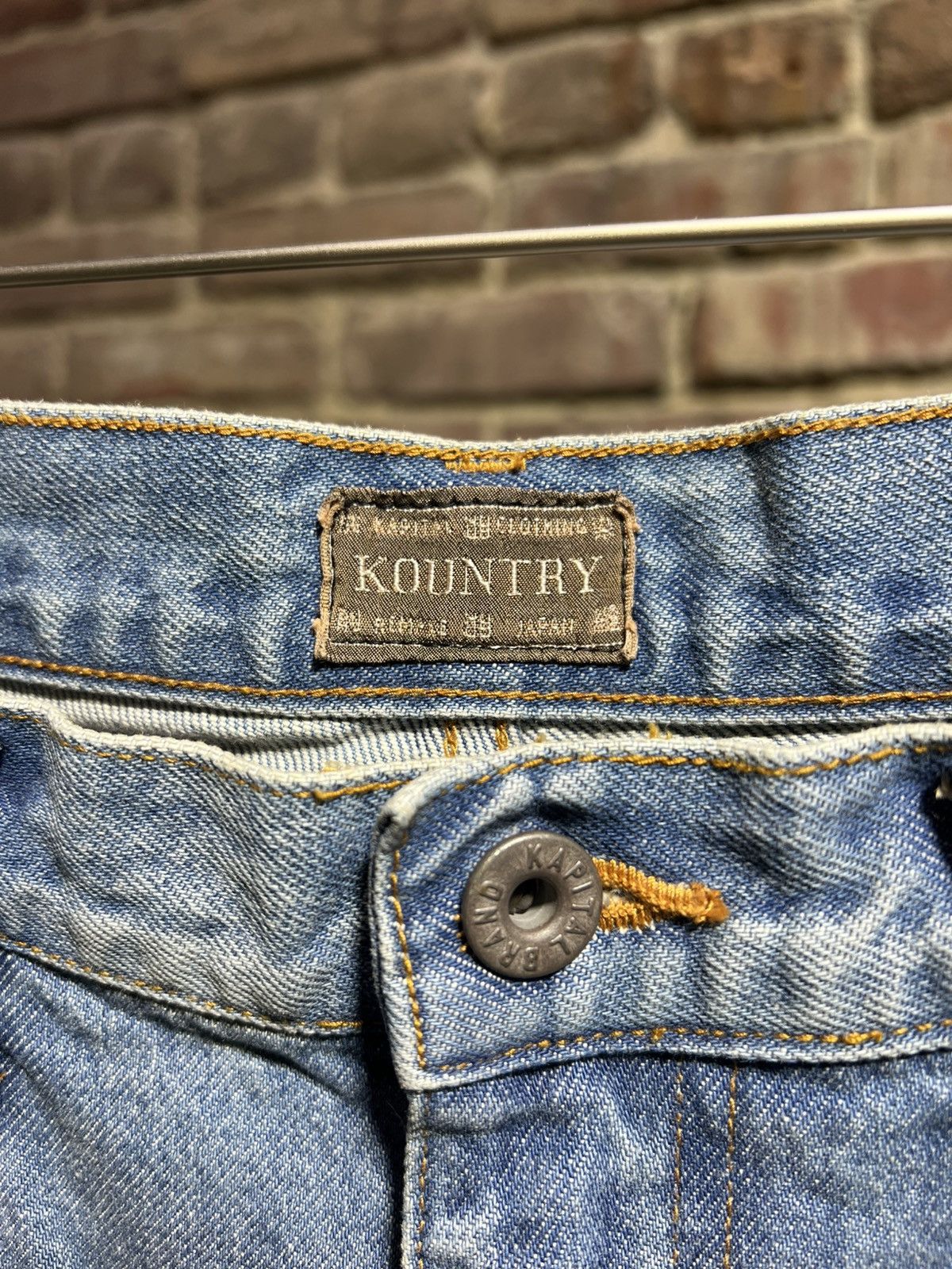 Kapital Kapital Gemstone Studded Carpenter Jean Shorts Size US 38 / EU 54 - 3 Thumbnail