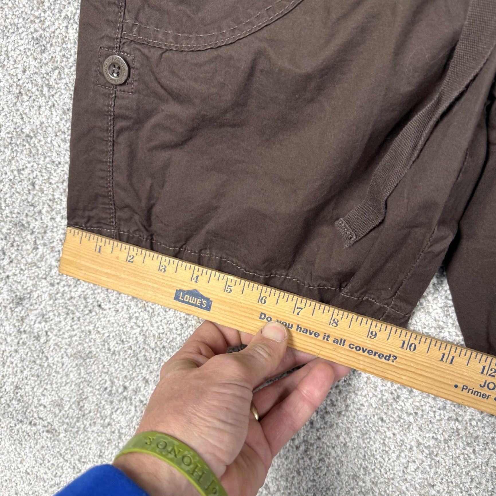 Vintage VINTAGE Calvin Klein Womens Shorts 6 Brown Drawstring Pockets Casual 7 Inseam 100% Cotton Mens? Wait. Size 28" / US 6 / IT 42 - 4 Thumbnail