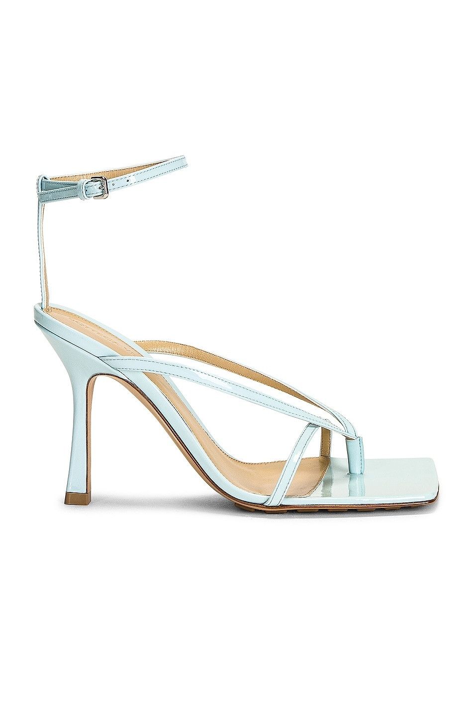Bottega Veneta o1bcso1str0924 Stretch Strap Sandal in Light Blue Size US 8.5 / IT 38.5 - 1 Thumbnail