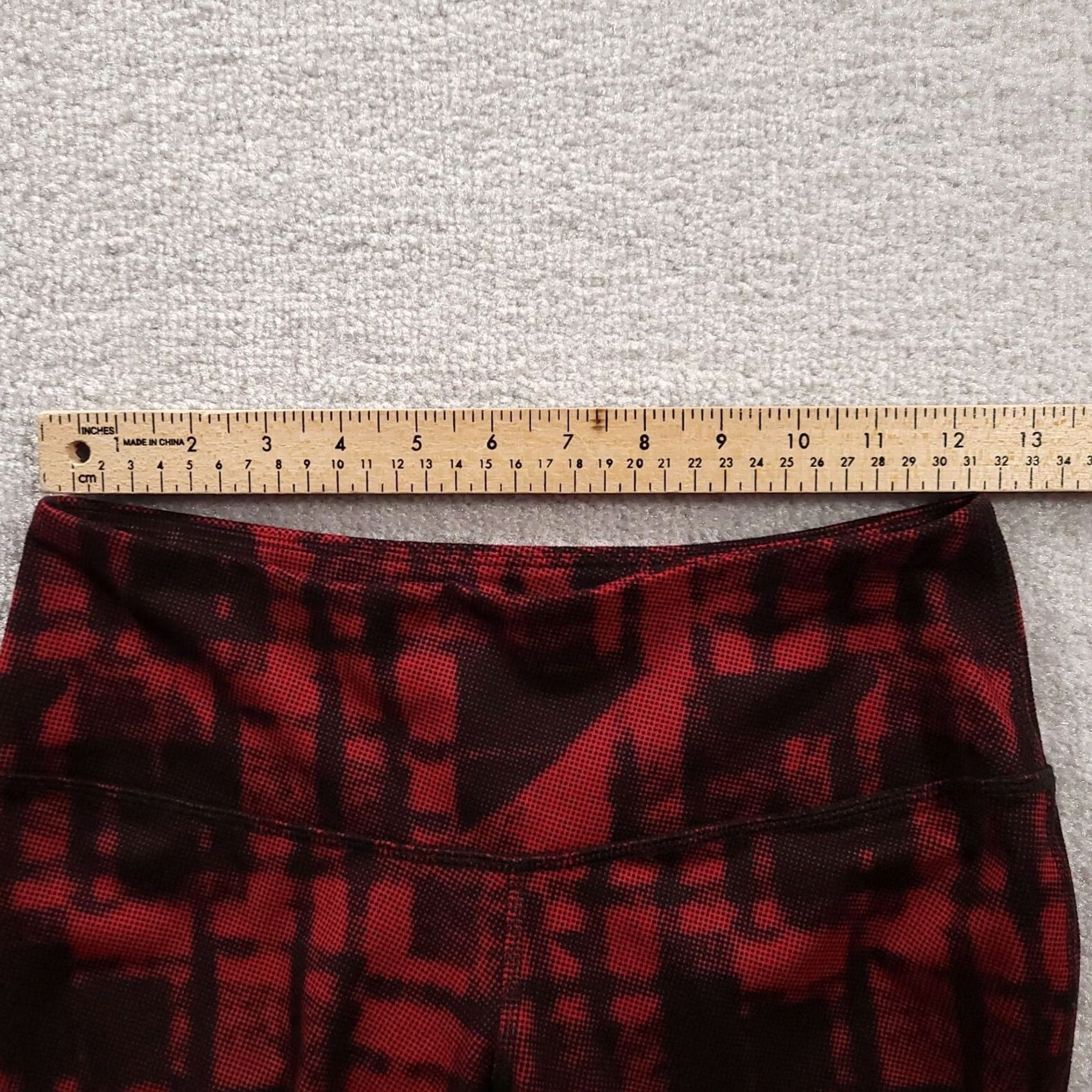 Vintage Cato Active Pants Leggings Red Black Heartthrob Size XS Womens Size 26" / US 2 / IT 38 - 3 Thumbnail
