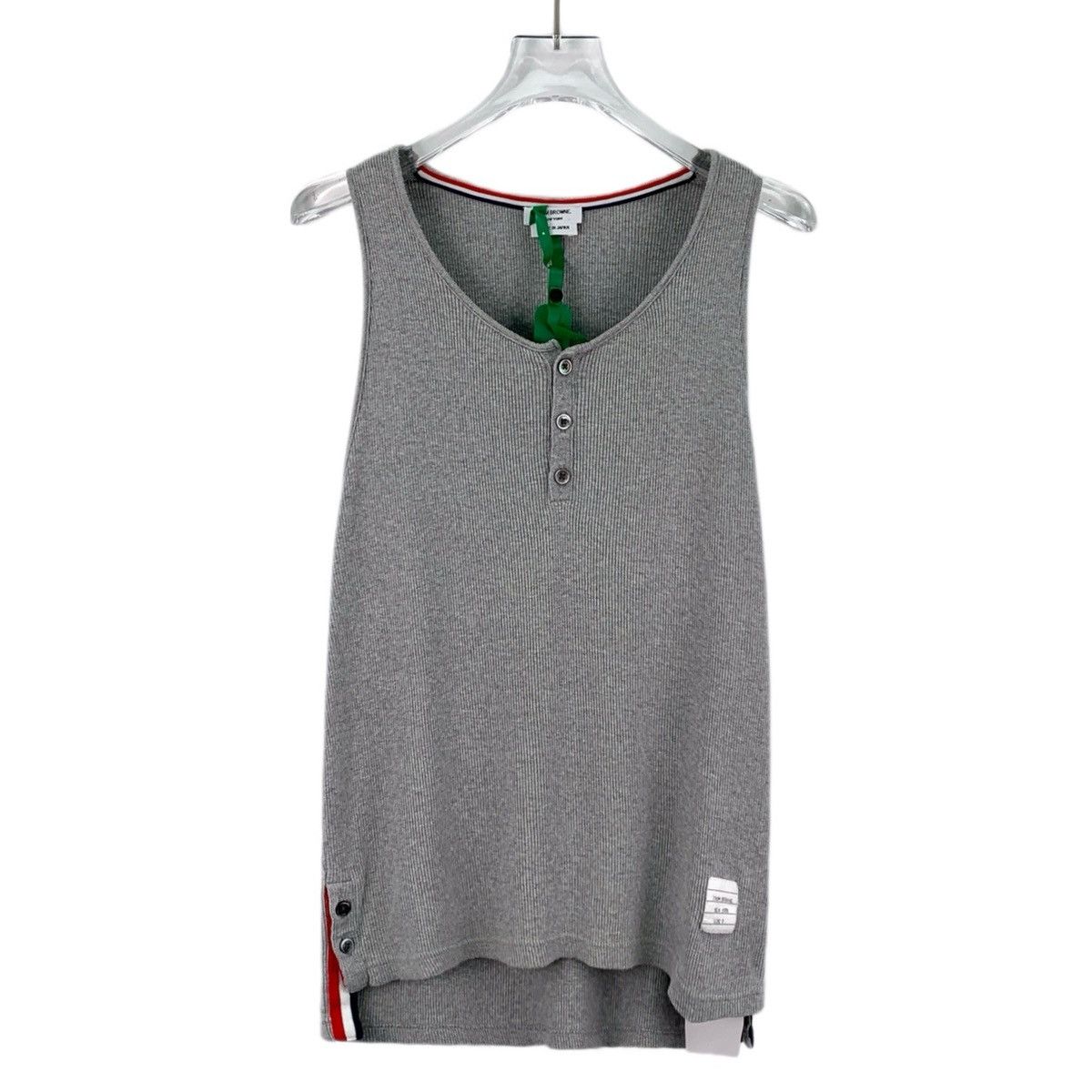 Thom Browne Thom Browne Grey Crew Neck Short Sleeve Knit Vest K26WX Size XS / US 0-2 / IT 36-38 - 1 Thumbnail