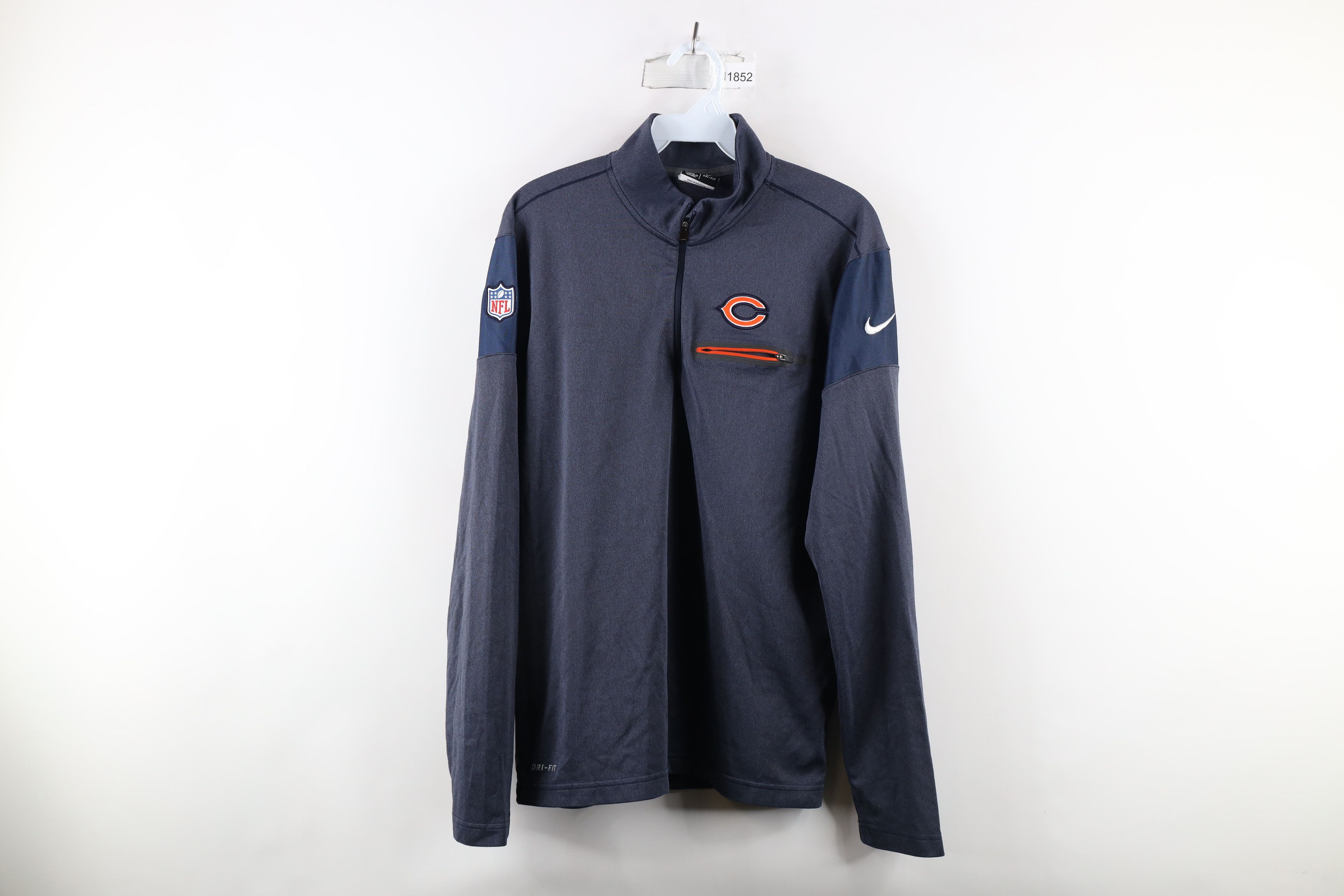 Nike × Vintage Nike On Field Bears Football Half Zip Pullover Jacket Top Size US M / EU 48-50 / 2 - 1 Thumbnail