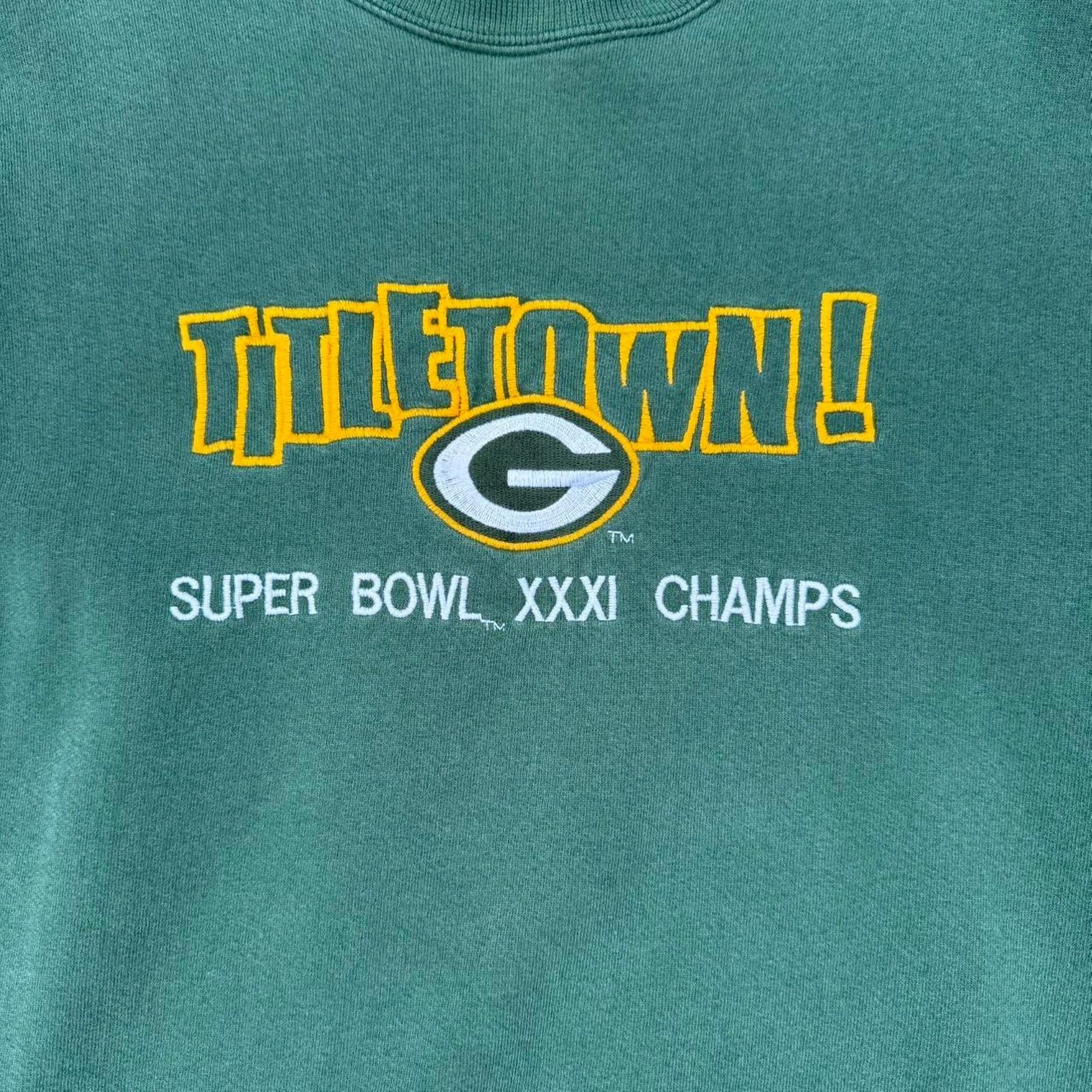 NFL Vintage 90s Packers Titletown Sweater Size US L / EU 52-54 / 3 - 2 Thumbnail