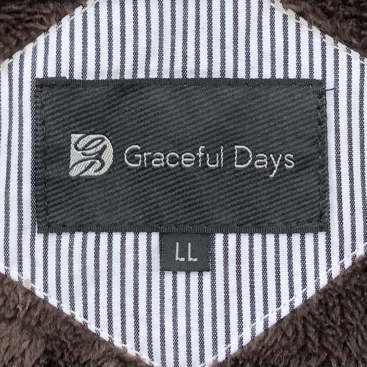 Japanese Brand Vintage Graceful Days Suede Lined Fleece Bomber Jacket Size US L / EU 52-54 / 3 - 22 Thumbnail