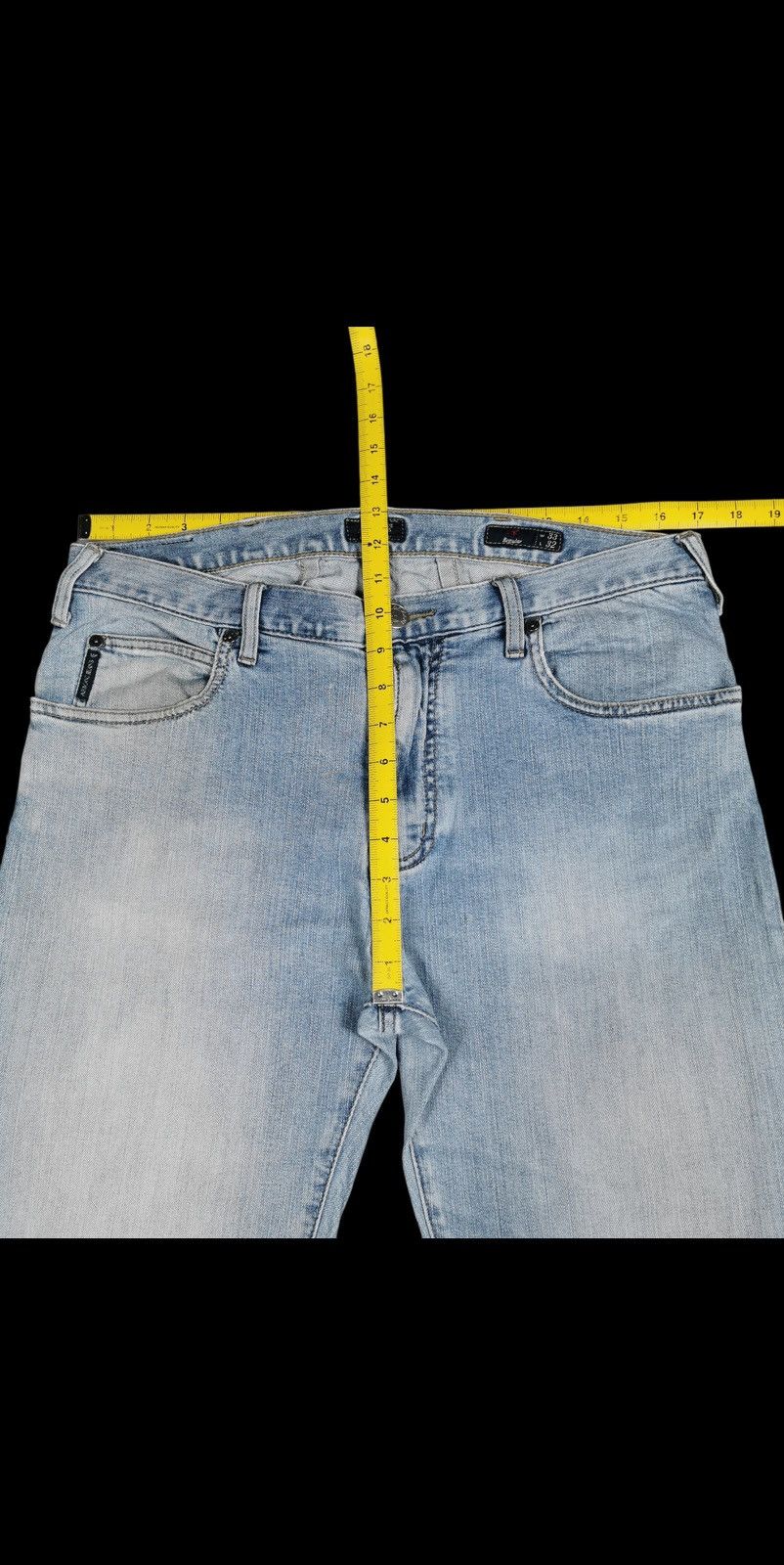 Armani Aj armani light wash denim jeans distressed Size US 34 / EU 50 - 9 Thumbnail