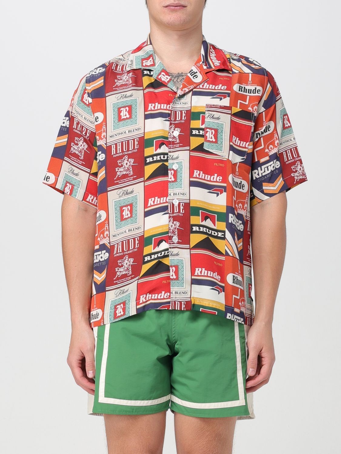 image of Rhude Shirt Men Red (Size Large)