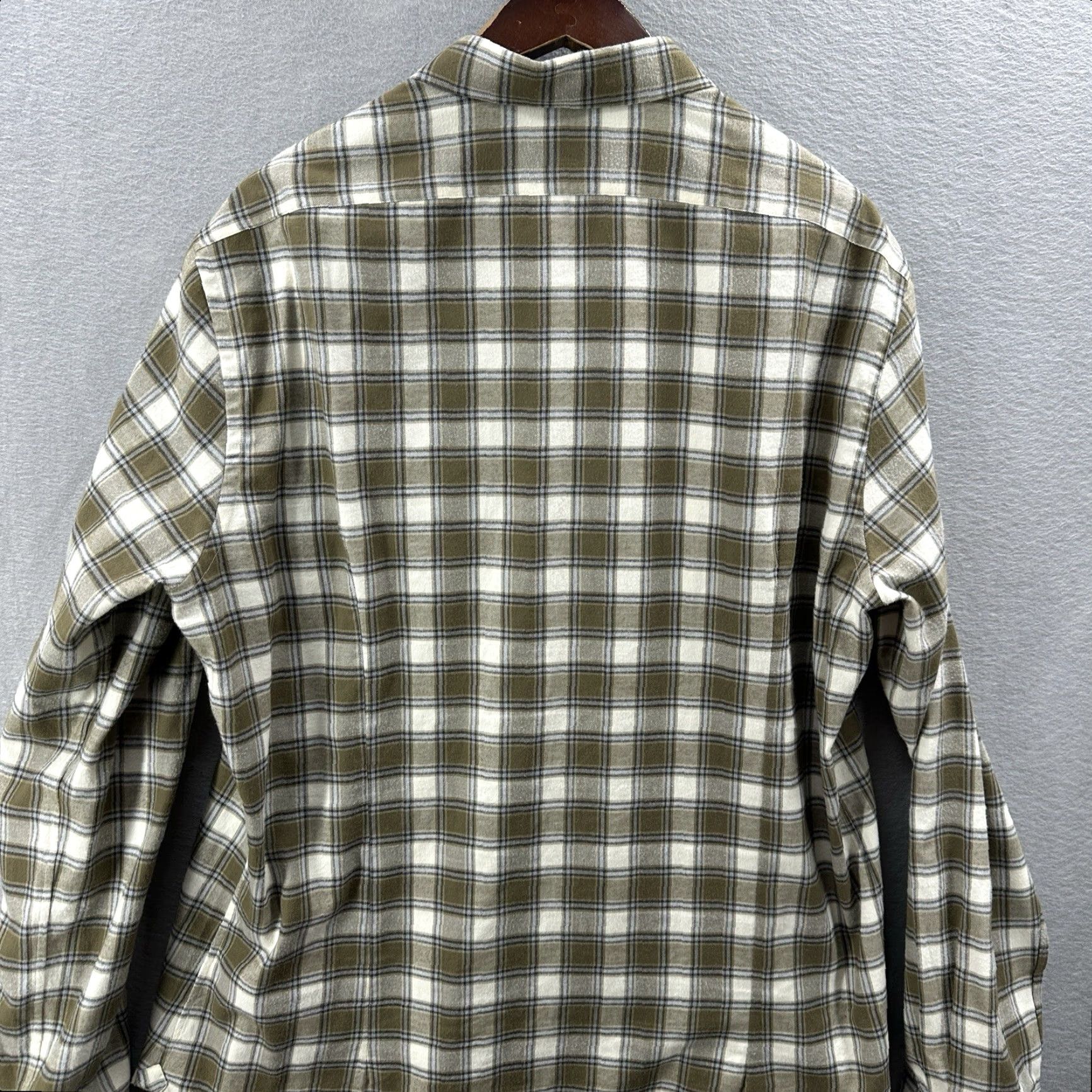 Boglioli Boglioli Green Plaid Flannel Shirt Mens 17 Regular Cotton Button-Up Preppy Size US XL / EU 56 / 4 - 5 Thumbnail