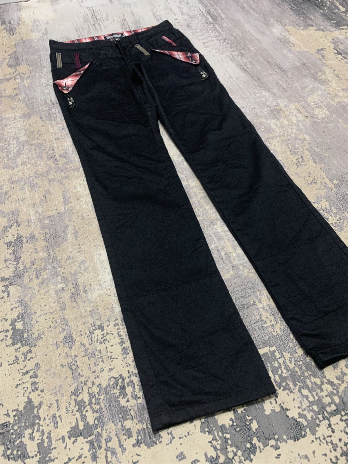 Japanese Brand Nylaus Japanese Brand Double Waist Punk Bondage Pants Size US 29 - 5 Thumbnail