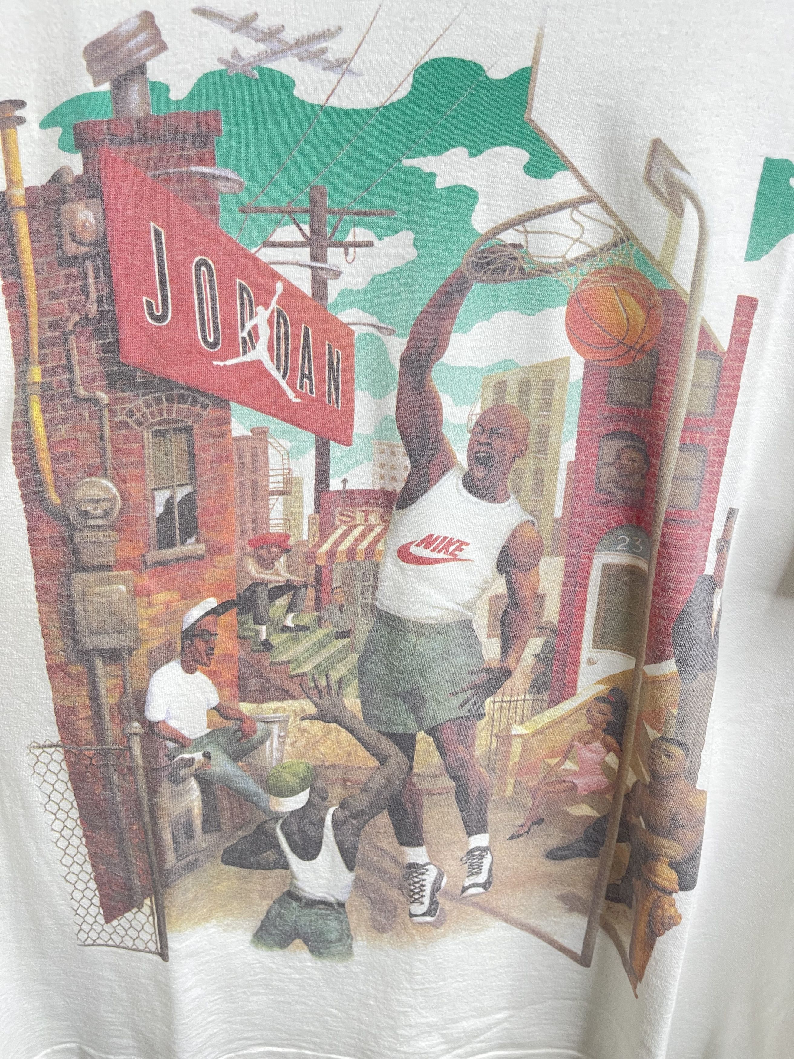 Jordan Brand Rare Vintage Nike Air Jordan Mark Ryden Art 90s Tee XL Size US XL / EU 56 / 4 - 5 Thumbnail