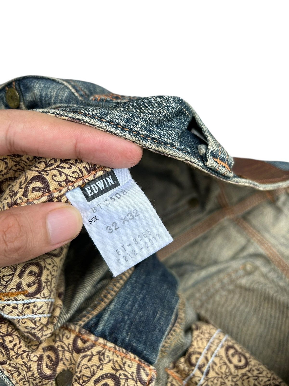 Edwin Vintage Edwin Navajo Japanese Brand Distressed Denim Jeans Size US 34 / EU 50 - 11 Thumbnail