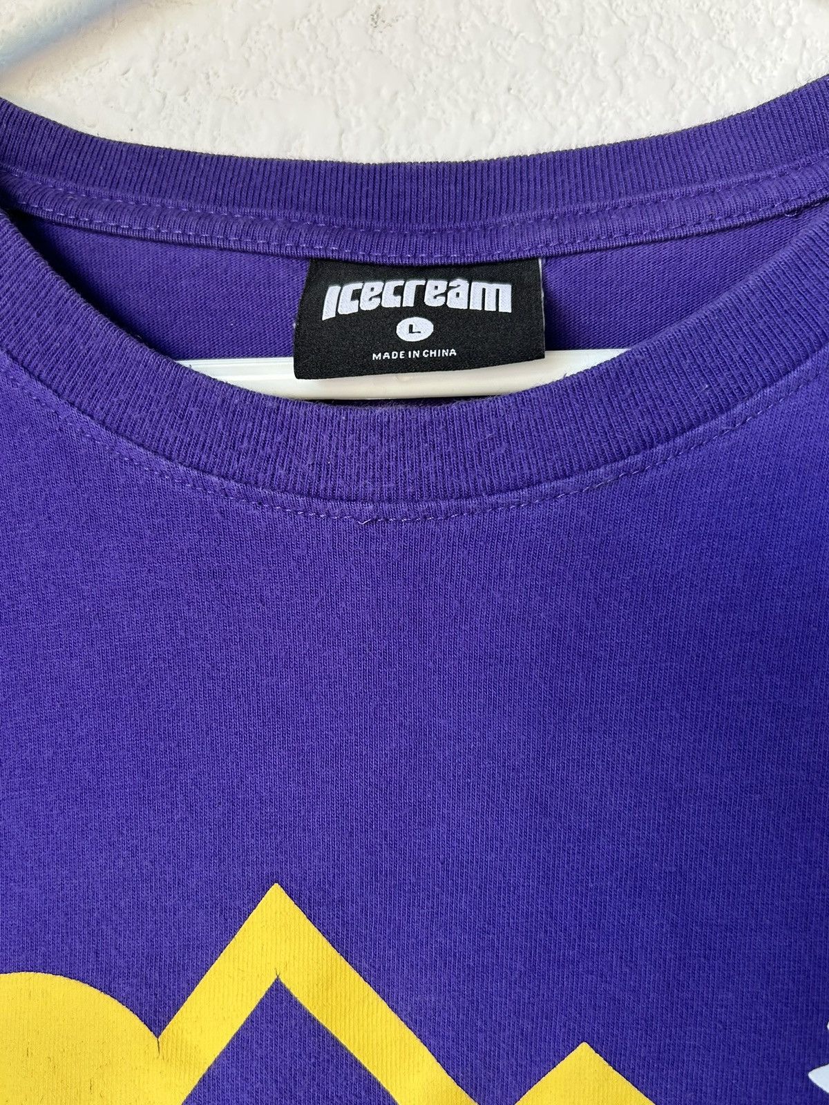 Icecream ICECREAM Men's Purple T-shirt Size US L / EU 52-54 / 3 - 3 Thumbnail