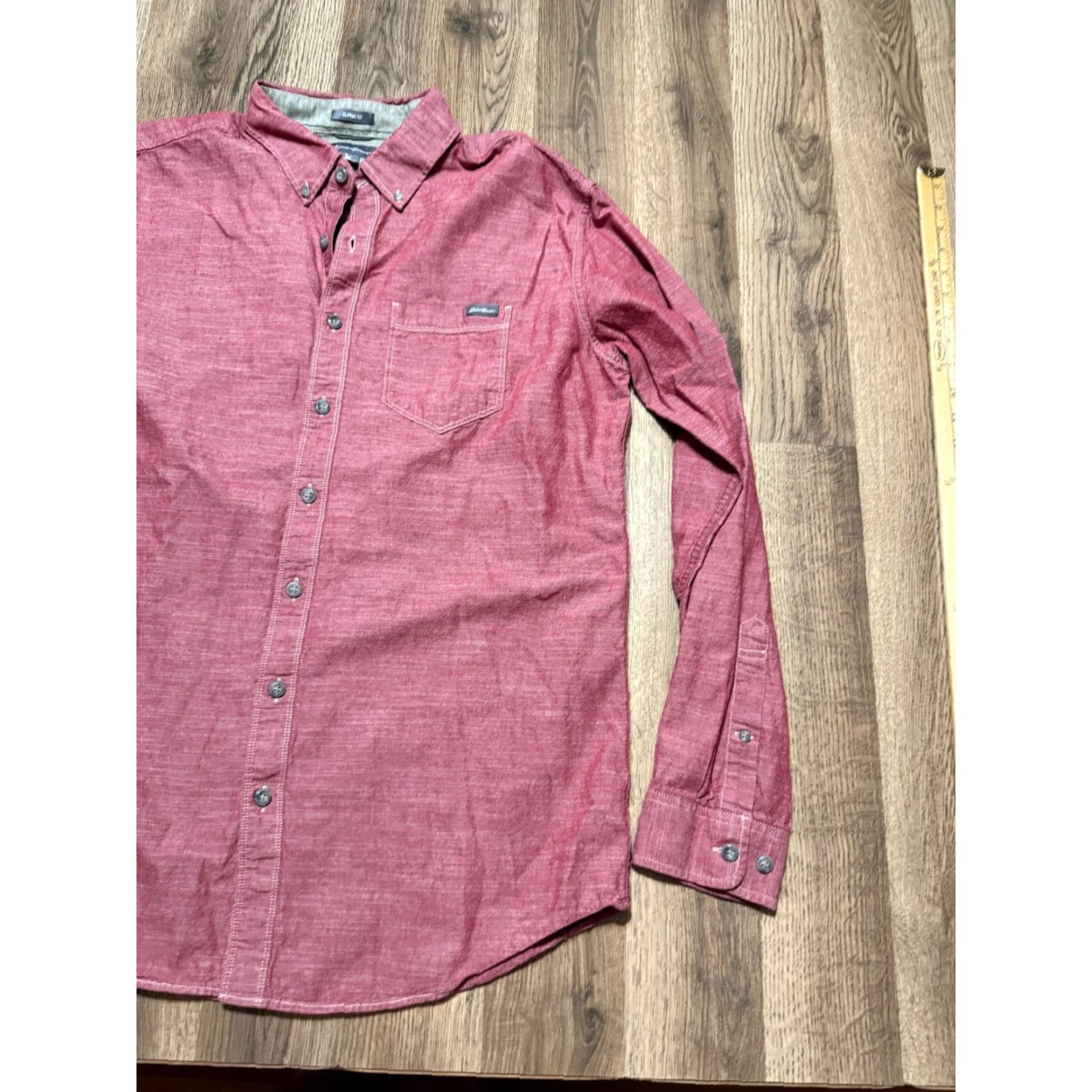 Eddie Bauer Eddie Bauer Shirts Men's Large Red Long Sleeve Button Up Classic Fit Casual Size US L / EU 52-54 / 3 - 2 Thumbnail