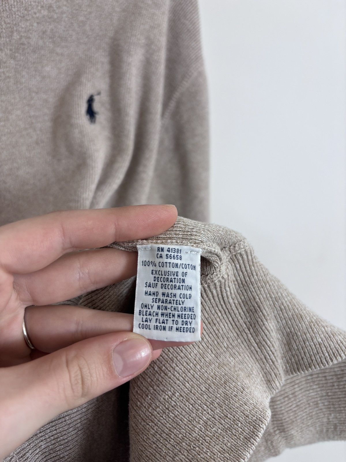 Polo Ralph Lauren Polo Ralph Lauren Men’s Sand Beige Sweater Crewneck Size US XL / EU 56 / 4 - 9 Thumbnail