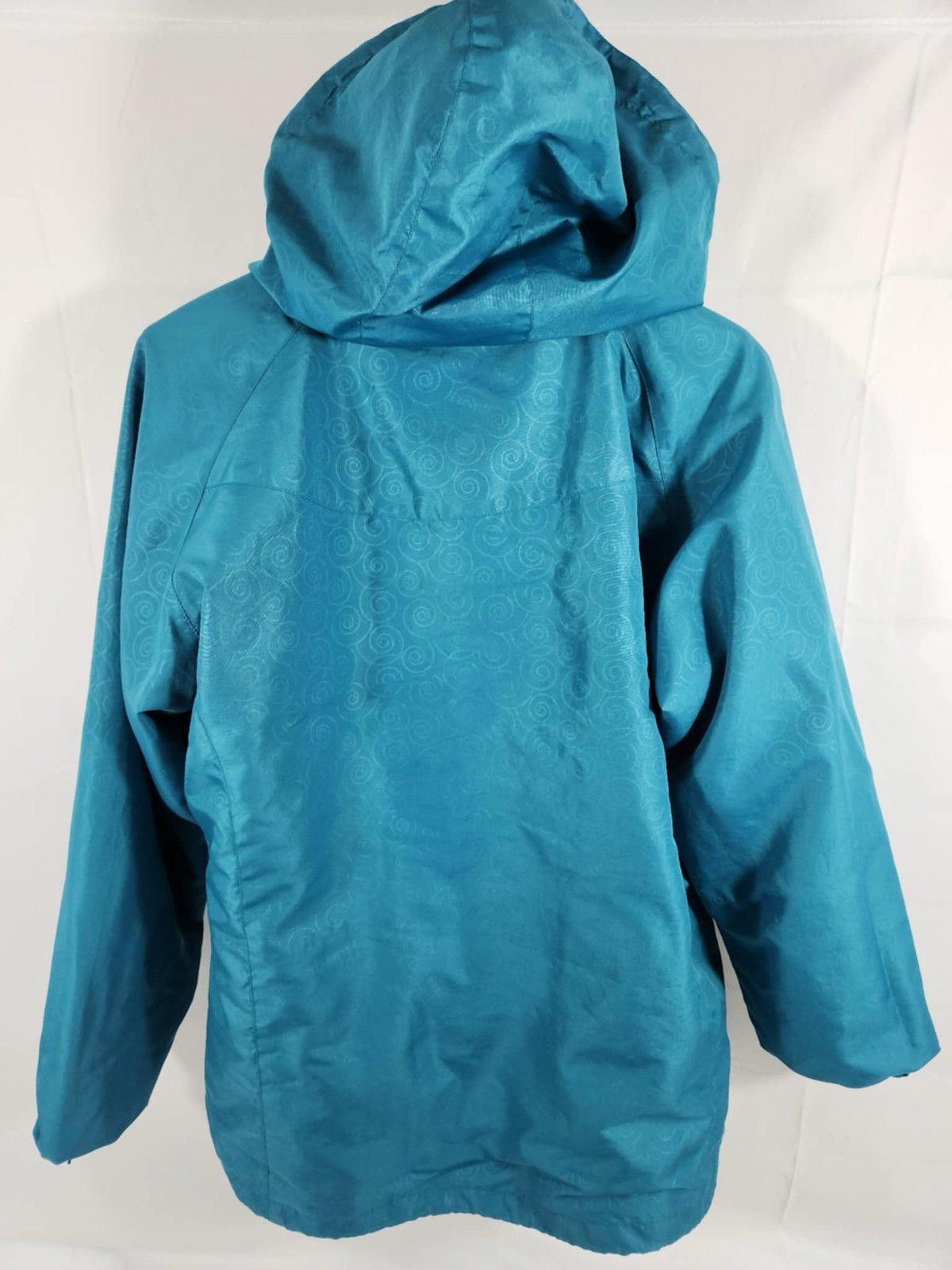 Designer Suisse Sport Lightweight Hooded Jacket - Aqua Blue Size XL / US 12-14 / IT 48-50 - 2 Thumbnail
