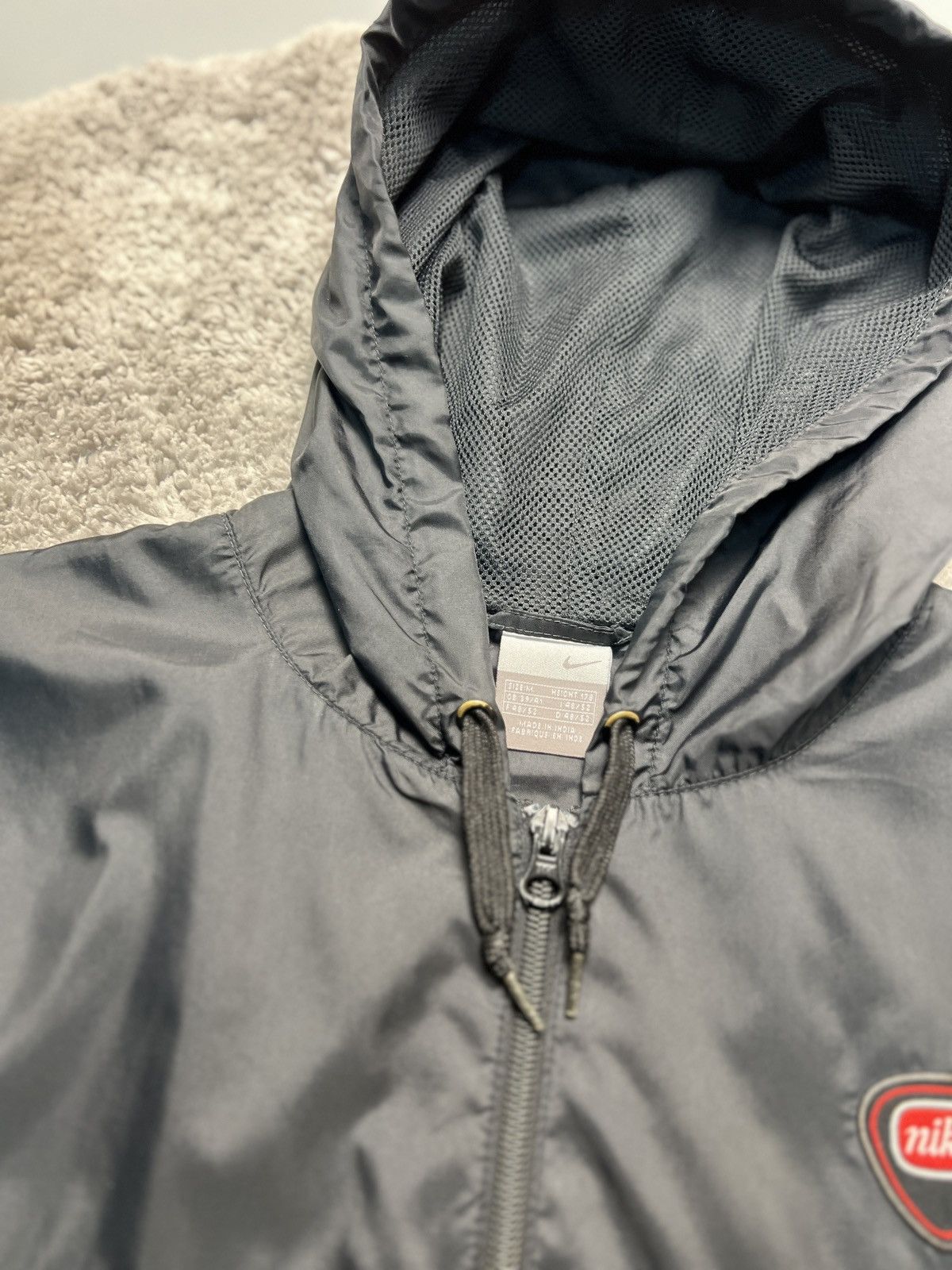 Nike × Vintage Vintage 90’s Nike Nylon Track Jacket Drill Mini Swoosh Y2k Size US M / EU 48-50 / 2 - 4 Thumbnail