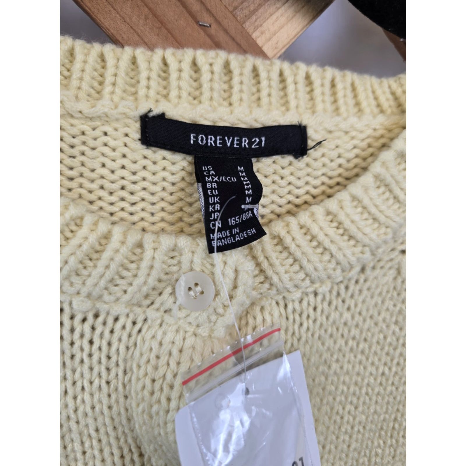 Forever 21 FOREVER 21 Cardigan Sweater - Tie-Front - Yellow - M - Women - Knit - Long Sleeve - NWT Size M / US 6-8 / IT 42-44 - 6 Thumbnail