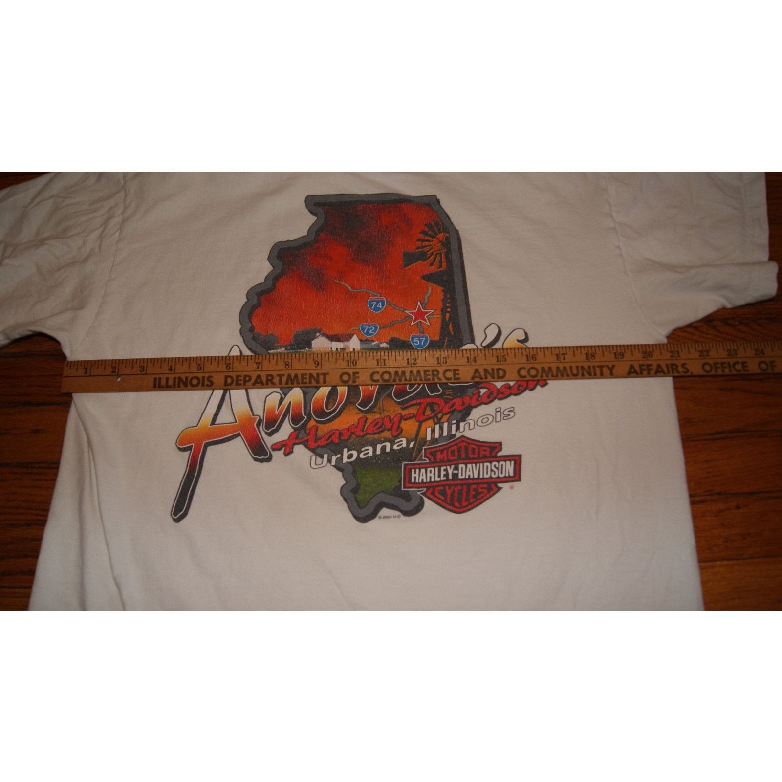 Harley Davidson VTG Y2K Harley Davidson White L TShirt USA Size US L / EU 52-54 / 3 - 8 Thumbnail