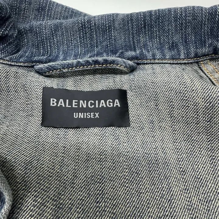 Balenciaga Balenciaga Blue Denim Oversized Jacket 0079-2507 Size US M / EU 48-50 / 2 - 6 Thumbnail