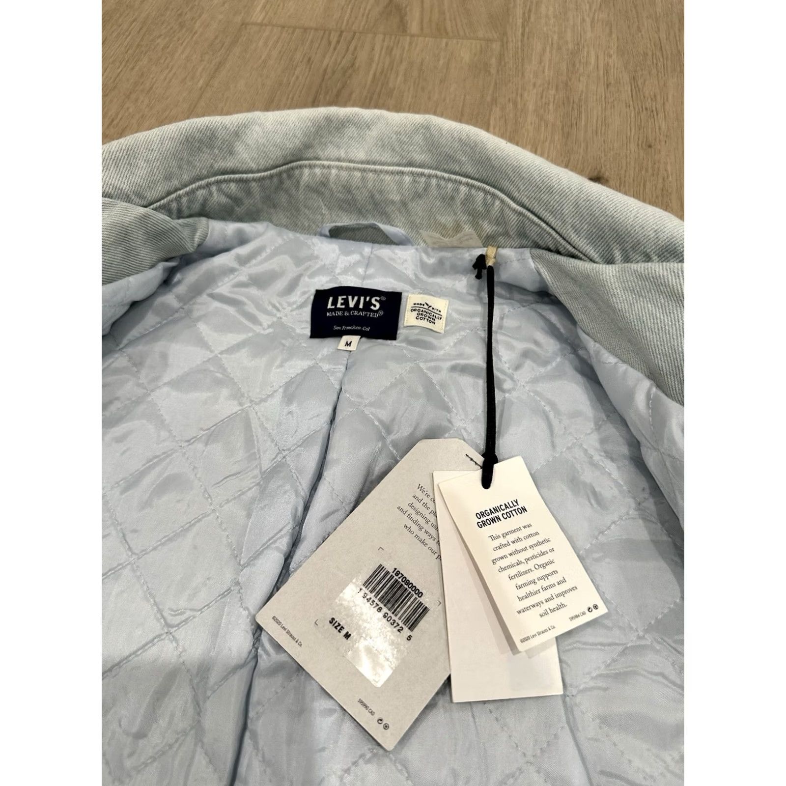 Levi's NWT Levi’s Made & Crafted Light Wash Denim Women’s Jacket Blazer Double Breast M Jacket Women Blue 80s Vintage N/A Size M / US 6-8 / IT 42-44 - 6 Thumbnail