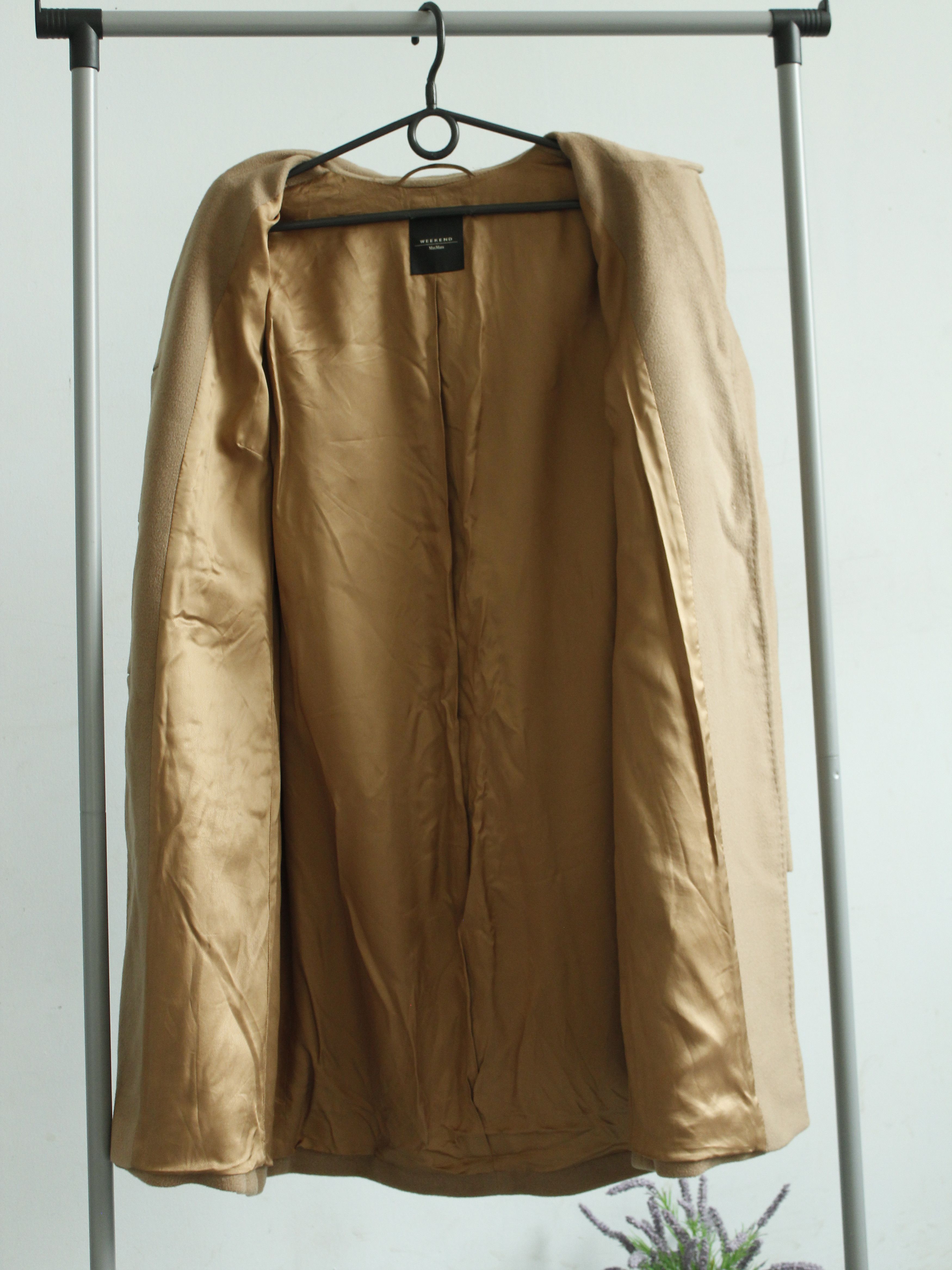 Max Mara × Weekend Max Mara MAX MARA x WEEKEND TEVERE CAMEL WOOL COAT BEIGE 40 10 L Size L / US 10 / IT 46 - 14 Thumbnail