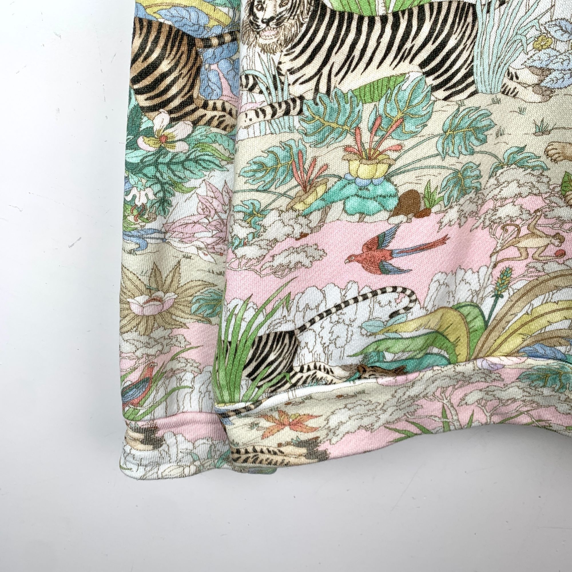 Gucci Gucci Tiger Floral Graphic Hoodie Sweatshirt Multicolor Cott Size M / US 6-8 / IT 42-44 - 5 Thumbnail