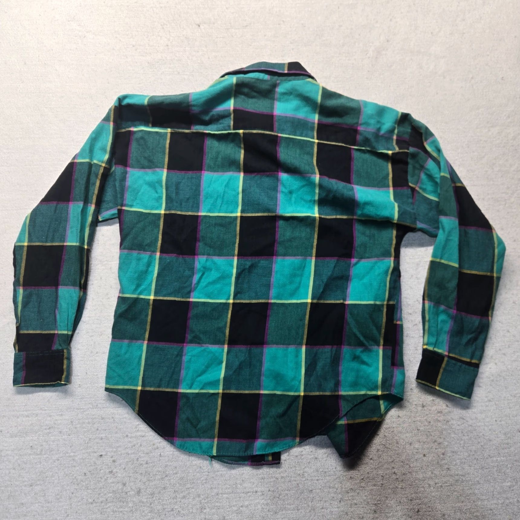 Express VINTAGE Air Express Shirt Adult Women L Green Plaid Button Down Oversized Shirt Size L / US 10 / IT 46 - 8 Thumbnail