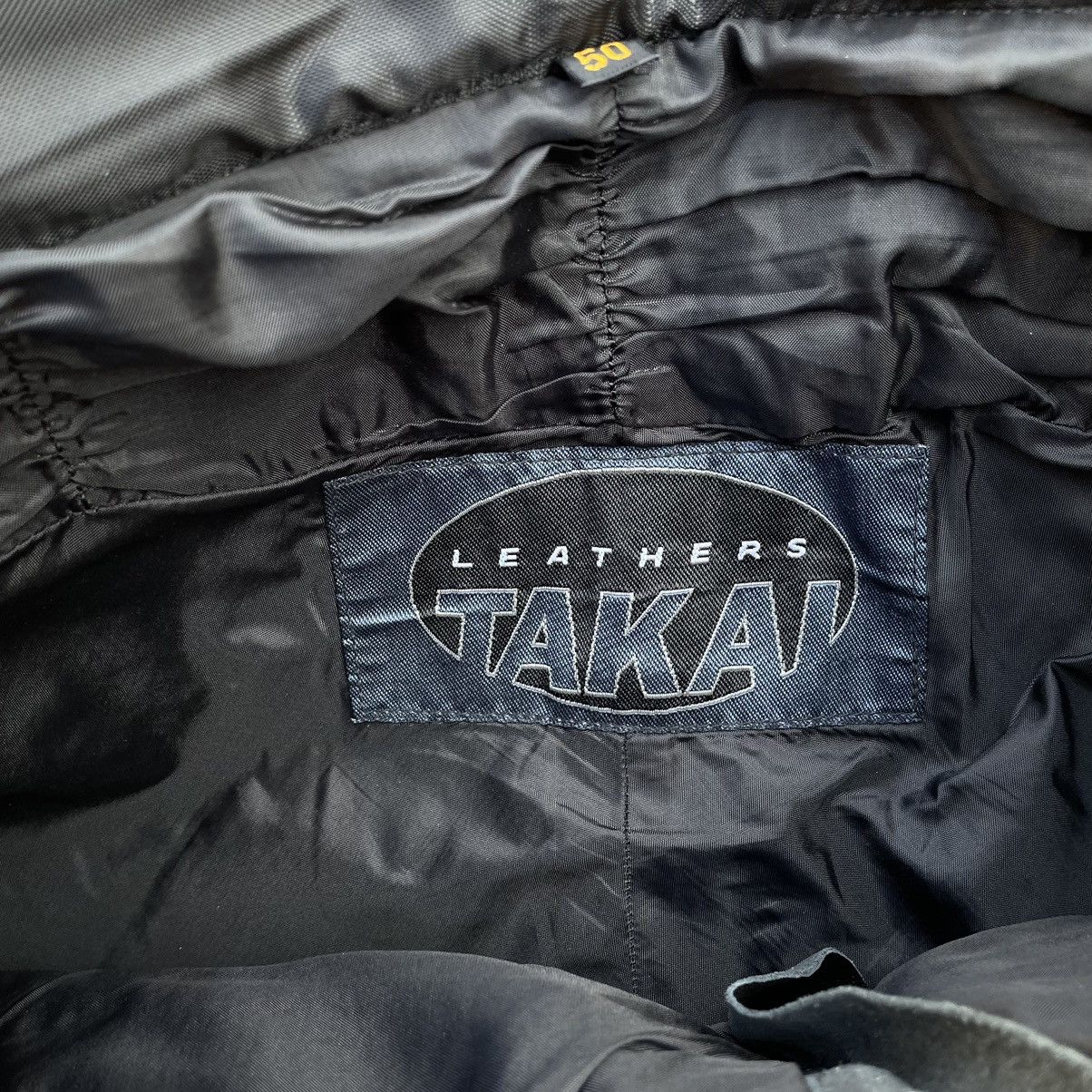 Leather × Vintage Vintage Leather Pants Y2K 90s Moto Takai Japanese Brand Size US 30 / EU 46 - 8 Thumbnail