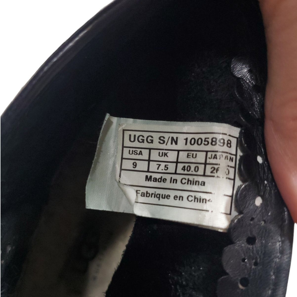 Ugg UGG | Slip on Darling Ankle Boots in Black/Grey| Size 9 Size US 9 / IT 39 - 8 Thumbnail