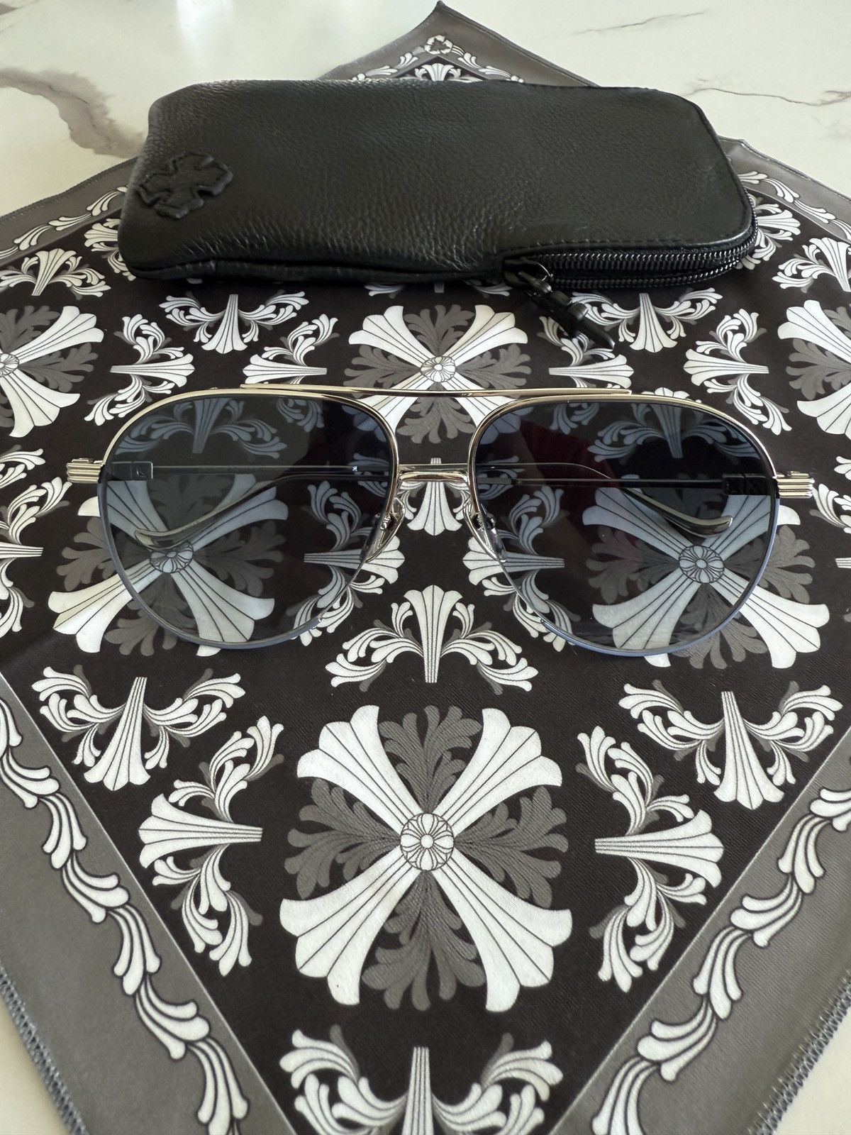 Chrome Hearts Chrome hearts Dice glasses plated white gold Size ONE SIZE - 1 Thumbnail