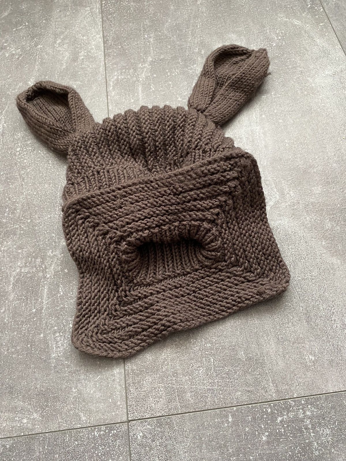 Japanese Brand × Vintage Vintage Knitted Y2K Bunny Ears Balaclava Size ONE SIZE - 5 Thumbnail