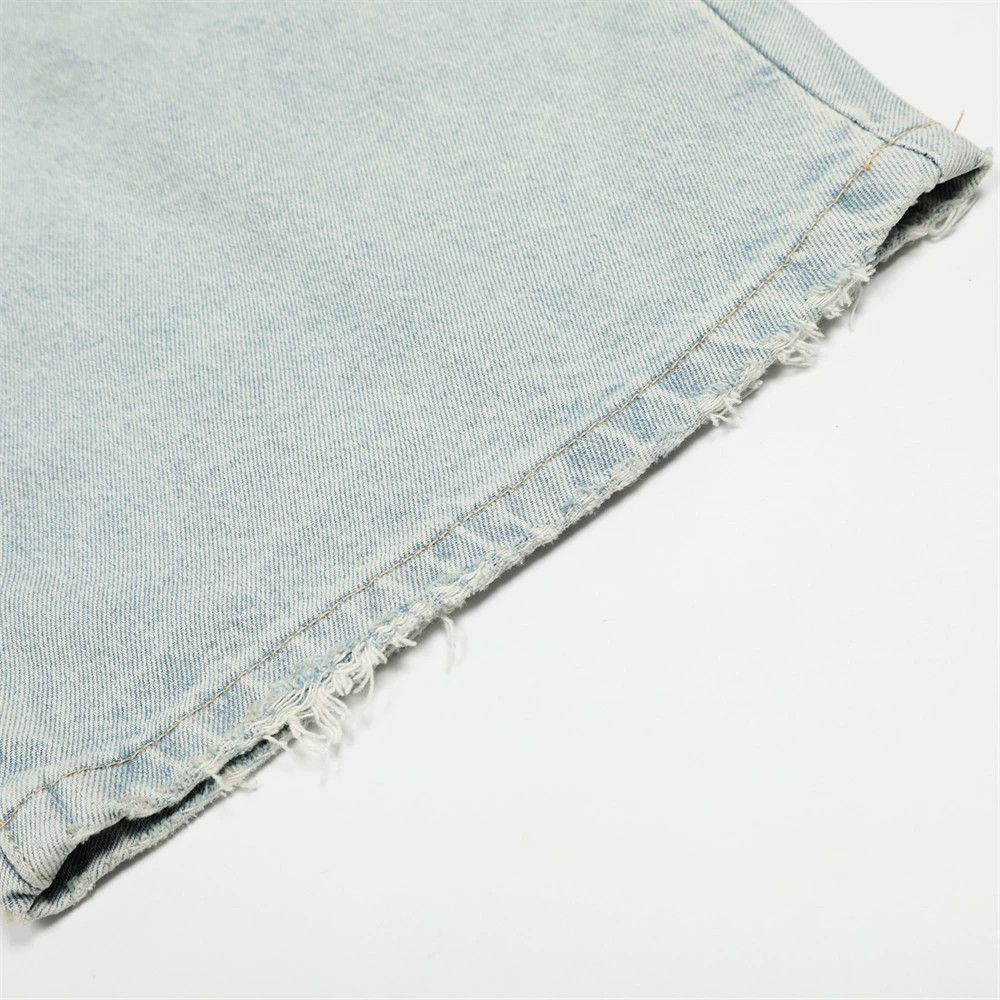Jean Men's retro punk distressed washed scimitar jeans y2k Size US 32 / EU 48 - 6 Thumbnail