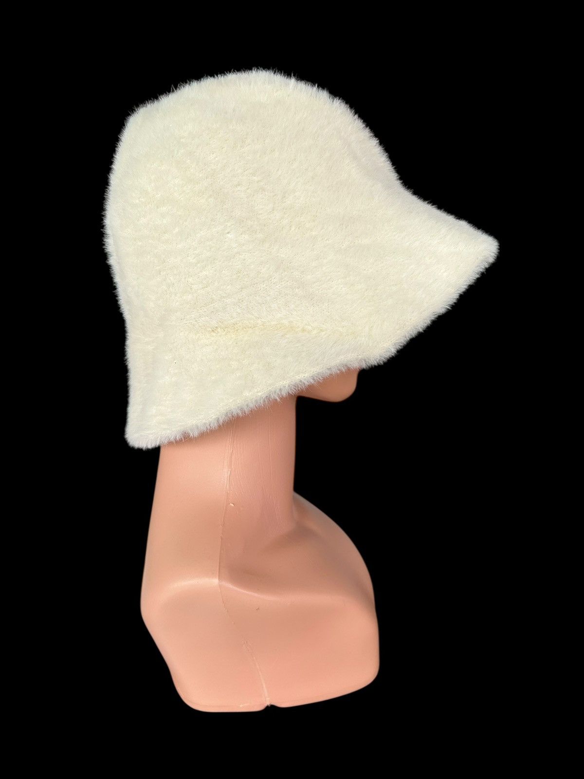 Japanese Brand Mohawk Japanese Punk Bondage Style Fur hairy Bucket Hats Size ONE SIZE - 2 Thumbnail