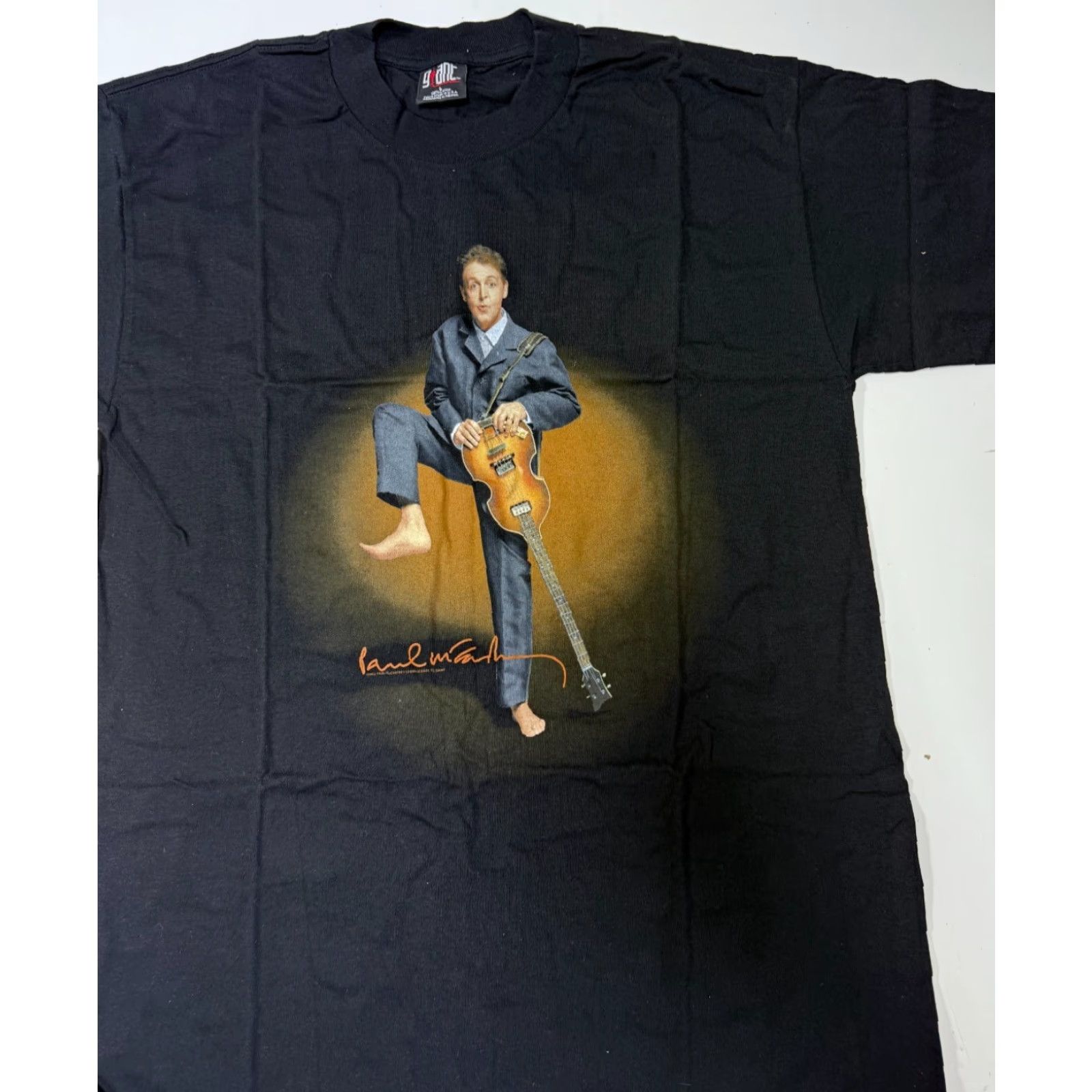 Vintage VINTAGE 2002 BEATLES PAUL McCARTNEY "DRIVING USA" Graphic Print T-Shirt Large Black Concert Mens Size US L / EU 52-54 / 3 - 2 Thumbnail