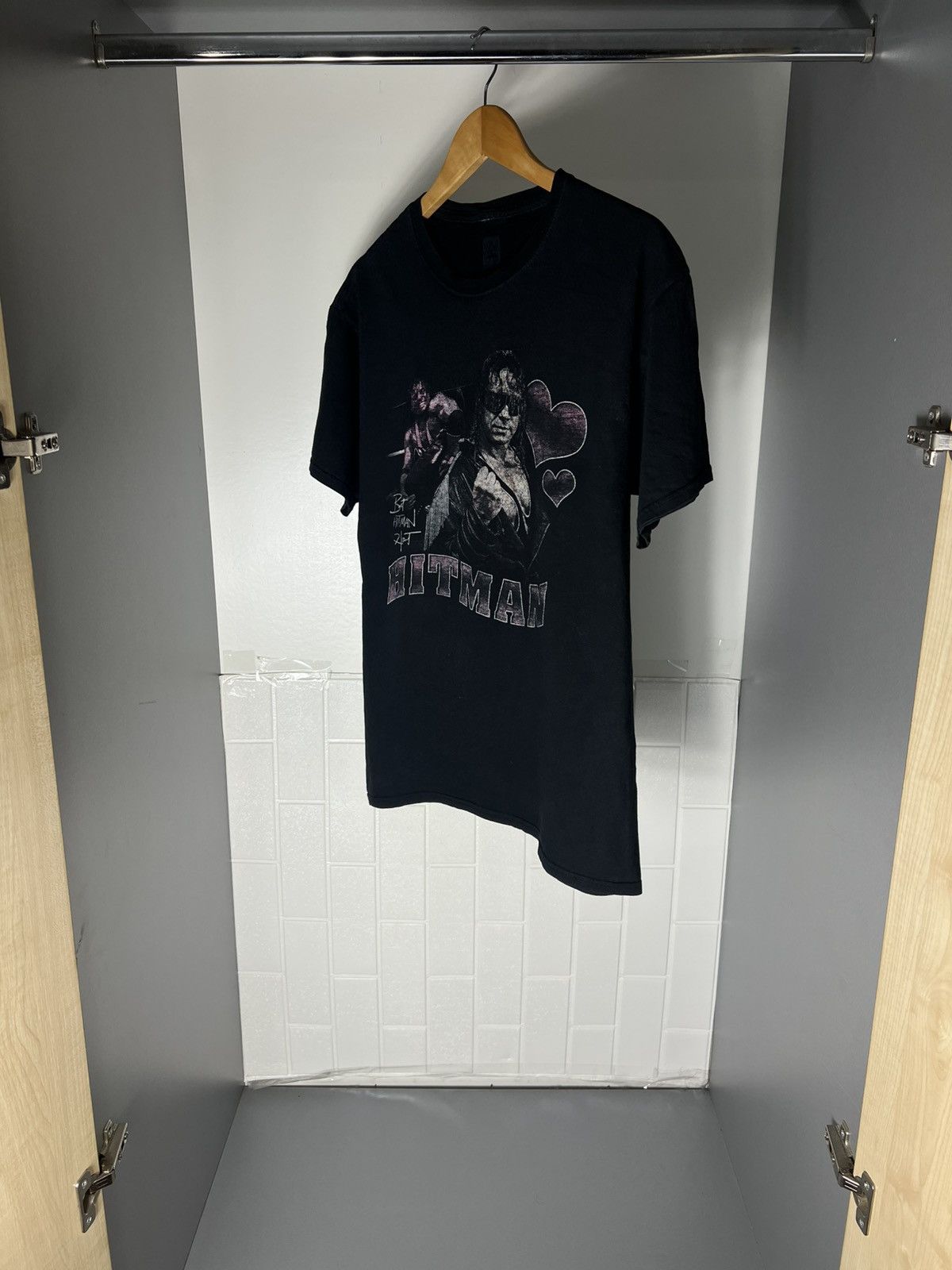 WWE VINTAGE BRET HART HITMAN WRESTLING WWF RETRO T-SHIRT Y2K 90s Size US L / EU 52-54 / 3 - 11 Thumbnail