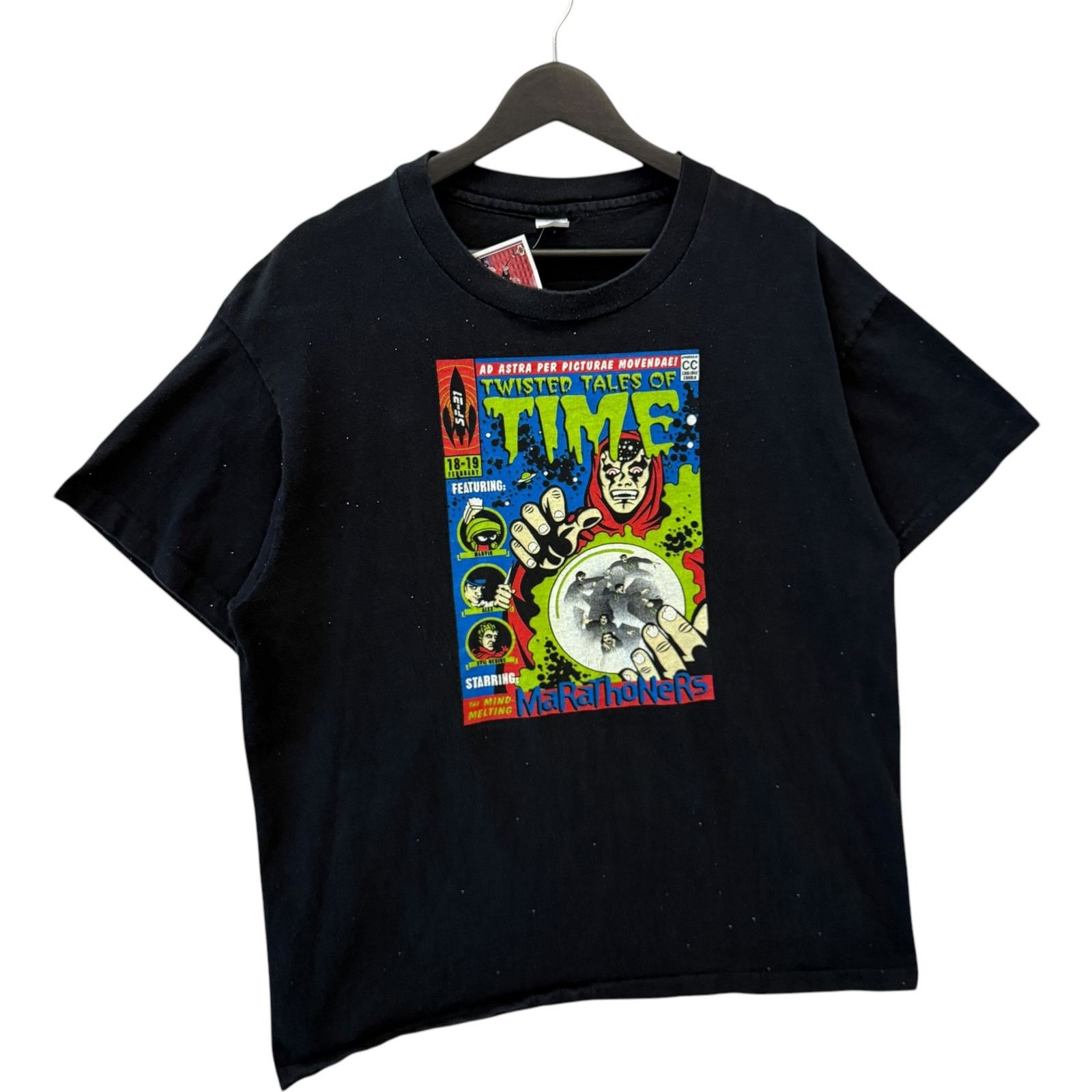 Vintage Vintage Twisted Tales of Time Marathoners Tee Mens Black XL Size US XL / EU 56 / 4 - 4 Thumbnail