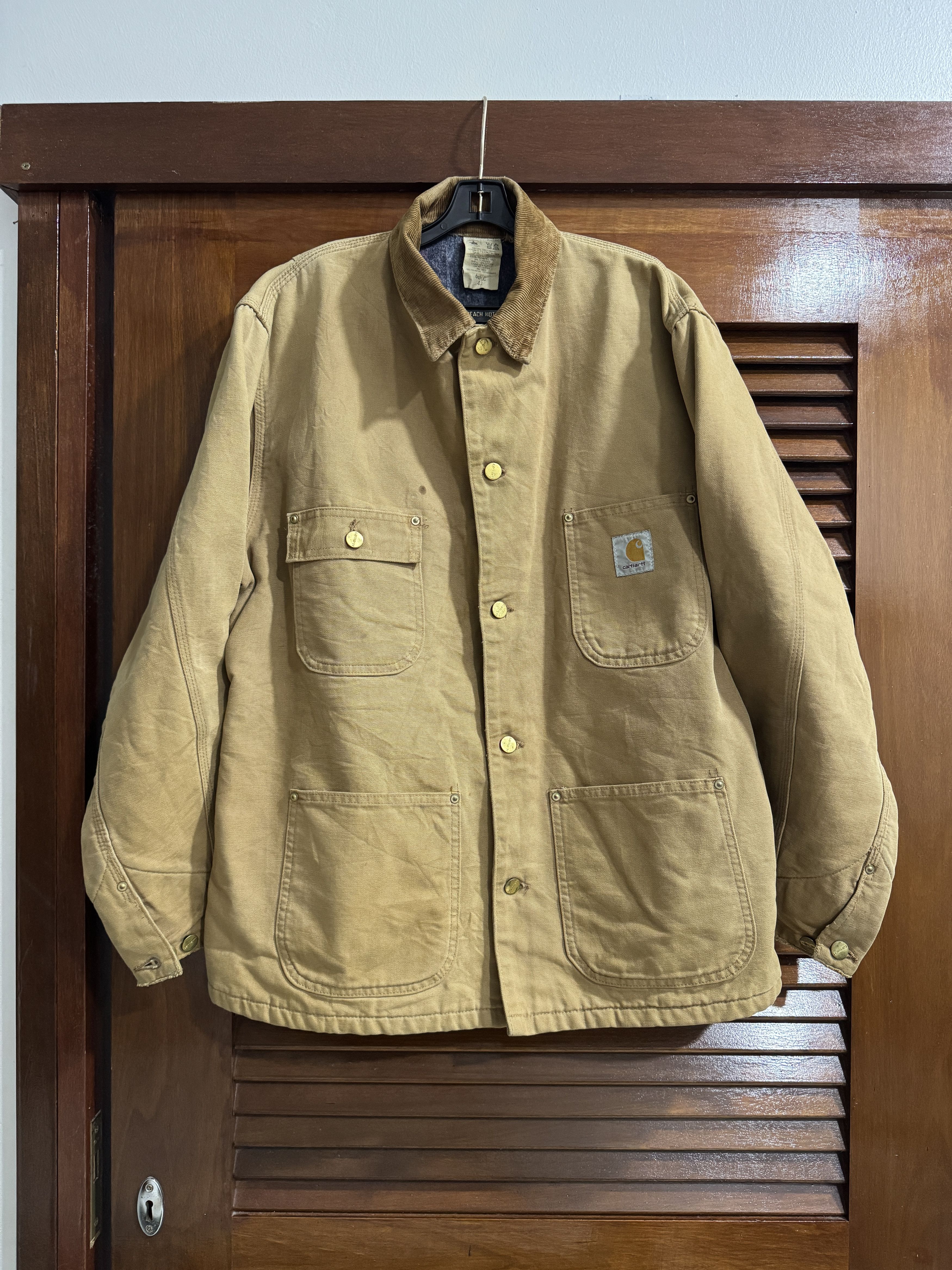 Carhartt Vintage '93 Carhartt 6BLC Blanket-Lined Firm Duck Chore Coat Size US L / EU 52-54 / 3 - 1 Thumbnail