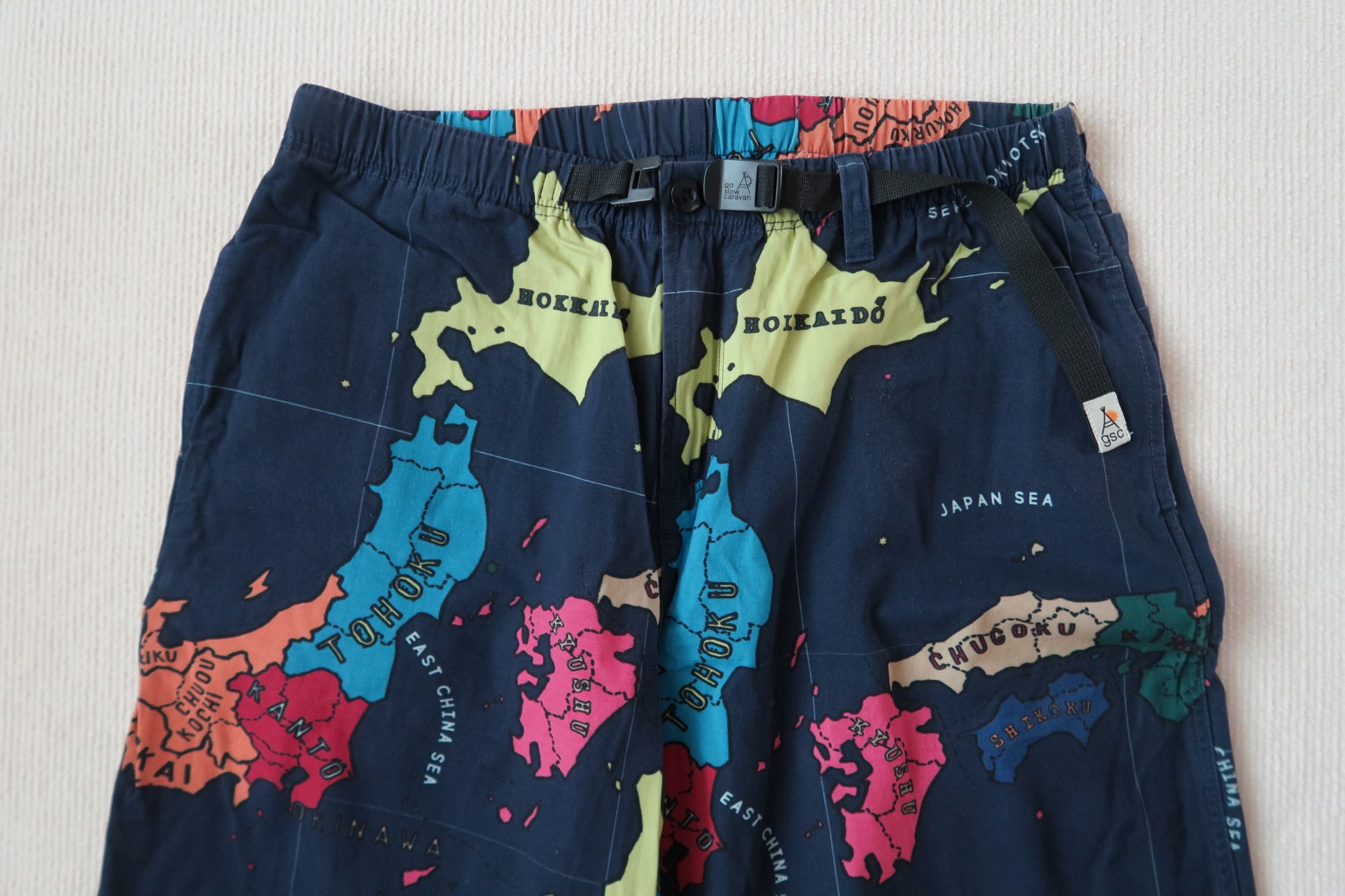 go slow caravan Go Slow Caravan Japan Map 7-Pocket Easy Pants Size US 34 / EU 50 - 2 Thumbnail